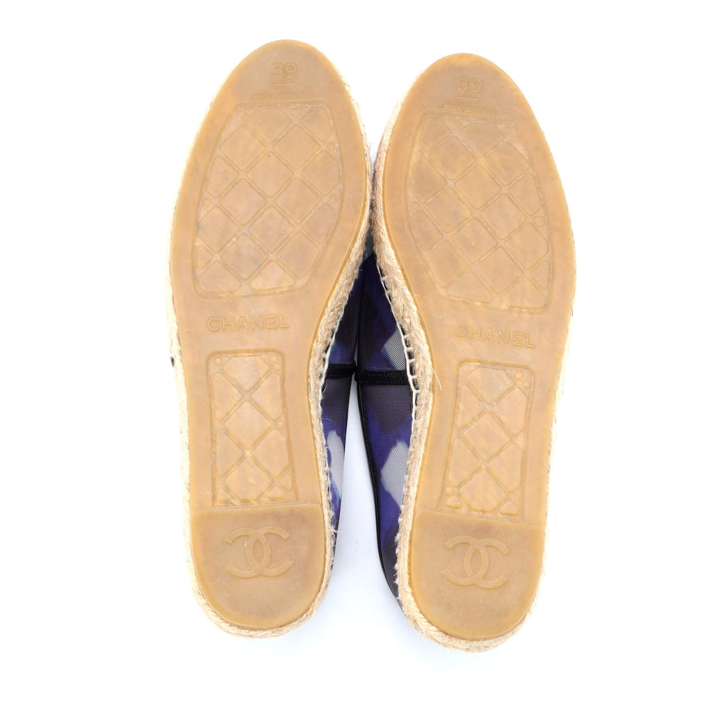 Women's CC Espadrilles Printed Mesh with Leather