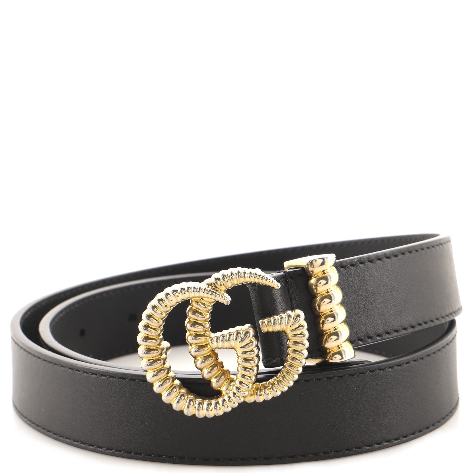 GG Torchon Belt Leather Thin 75