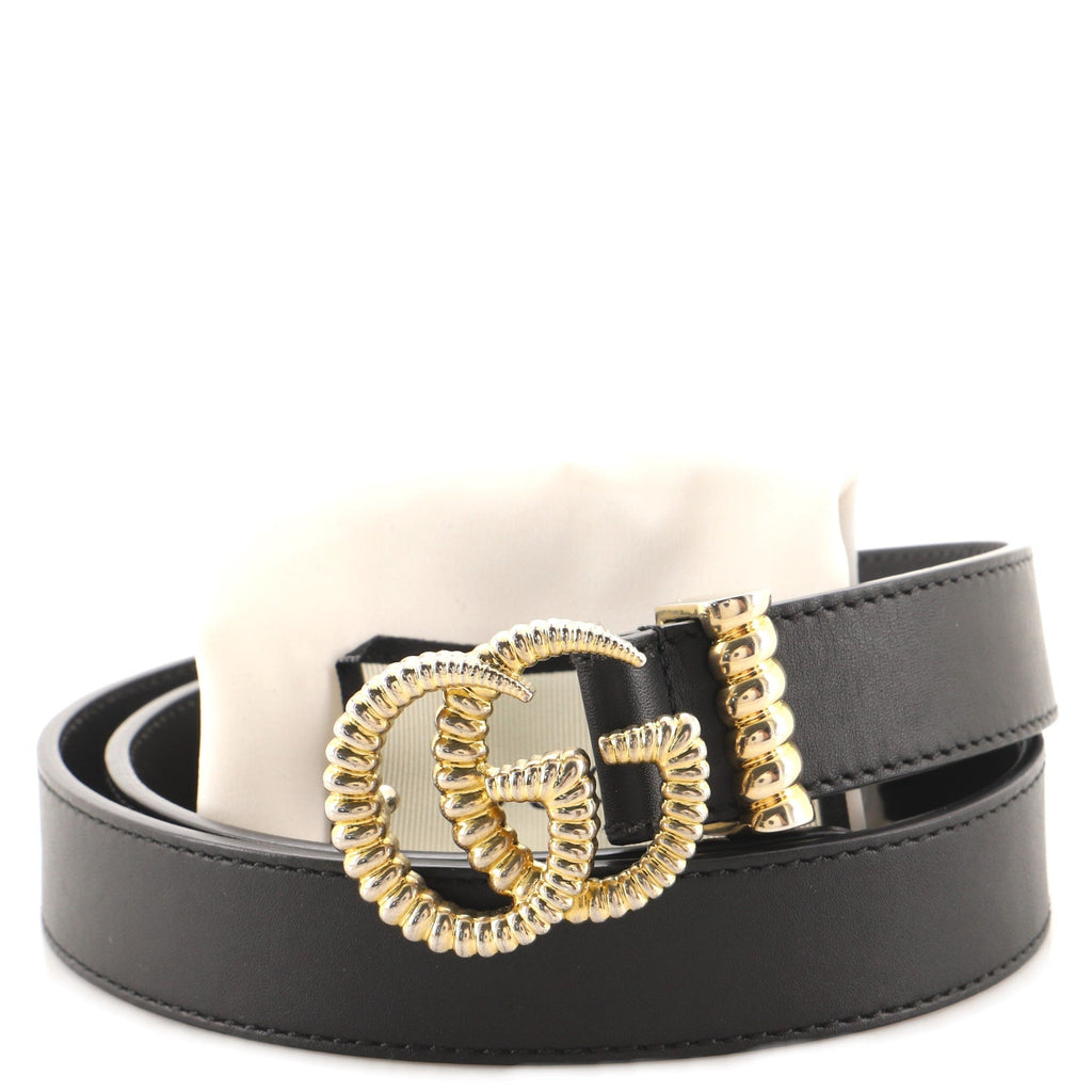GG Torchon Belt Leather Thin 75