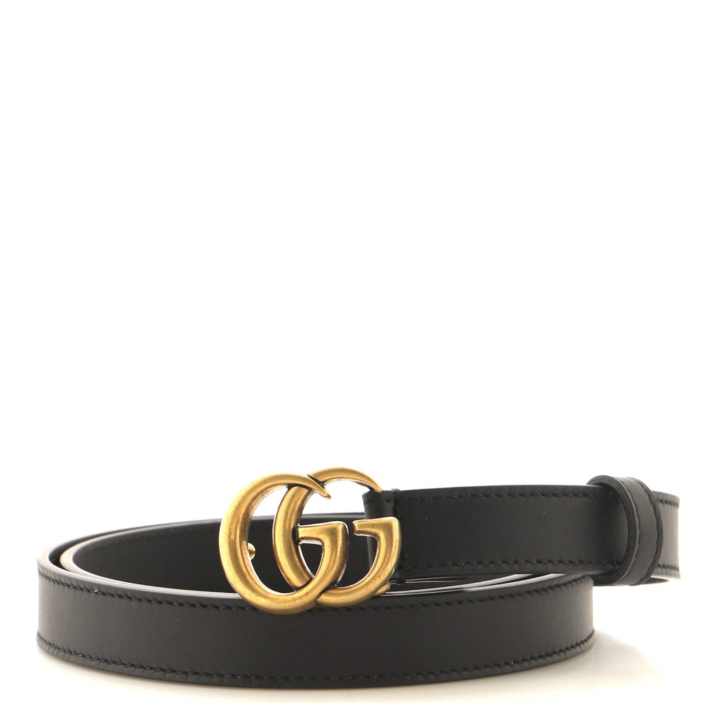 GG Marmont Belt Leather Thin 80