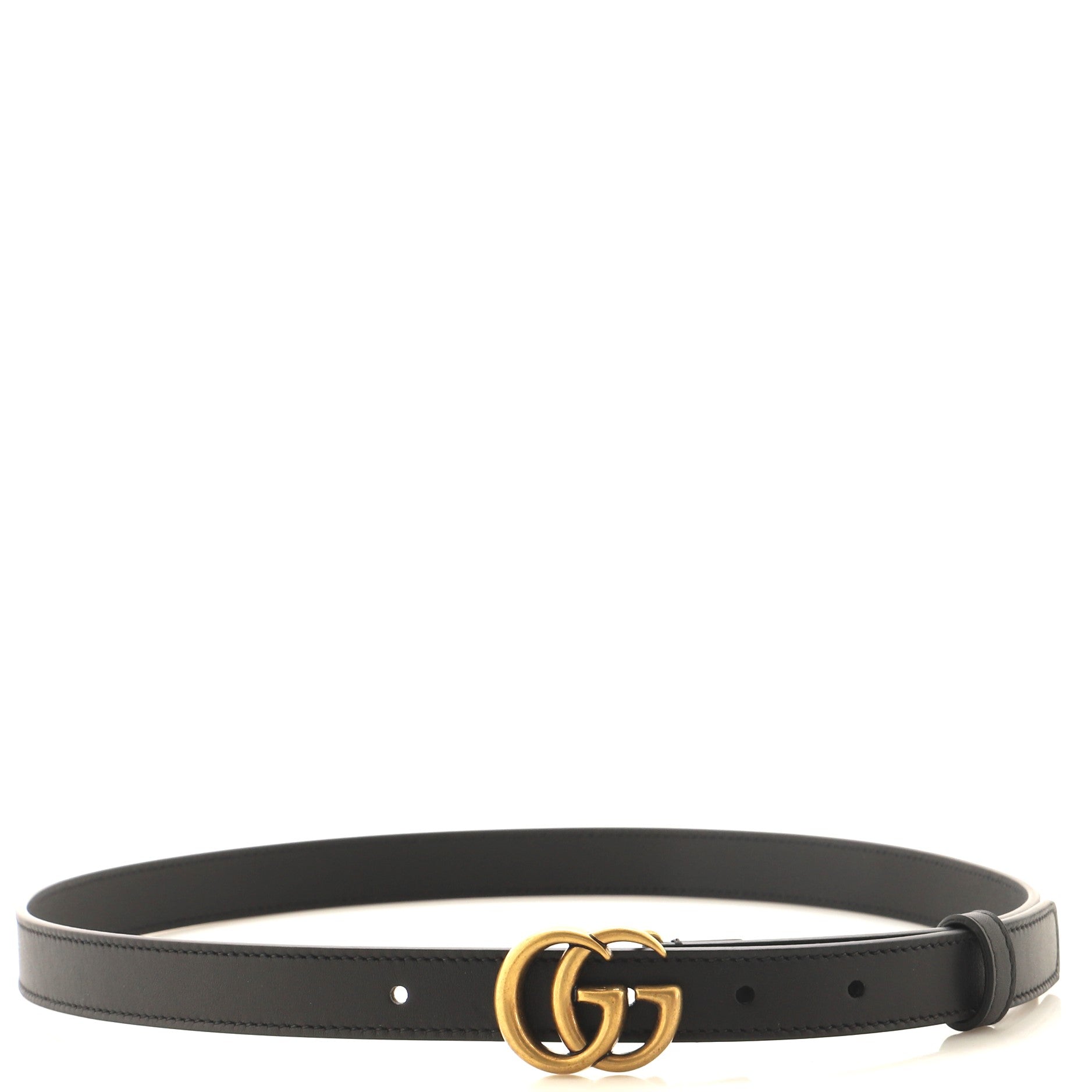 GG Marmont Belt Leather Thin 80