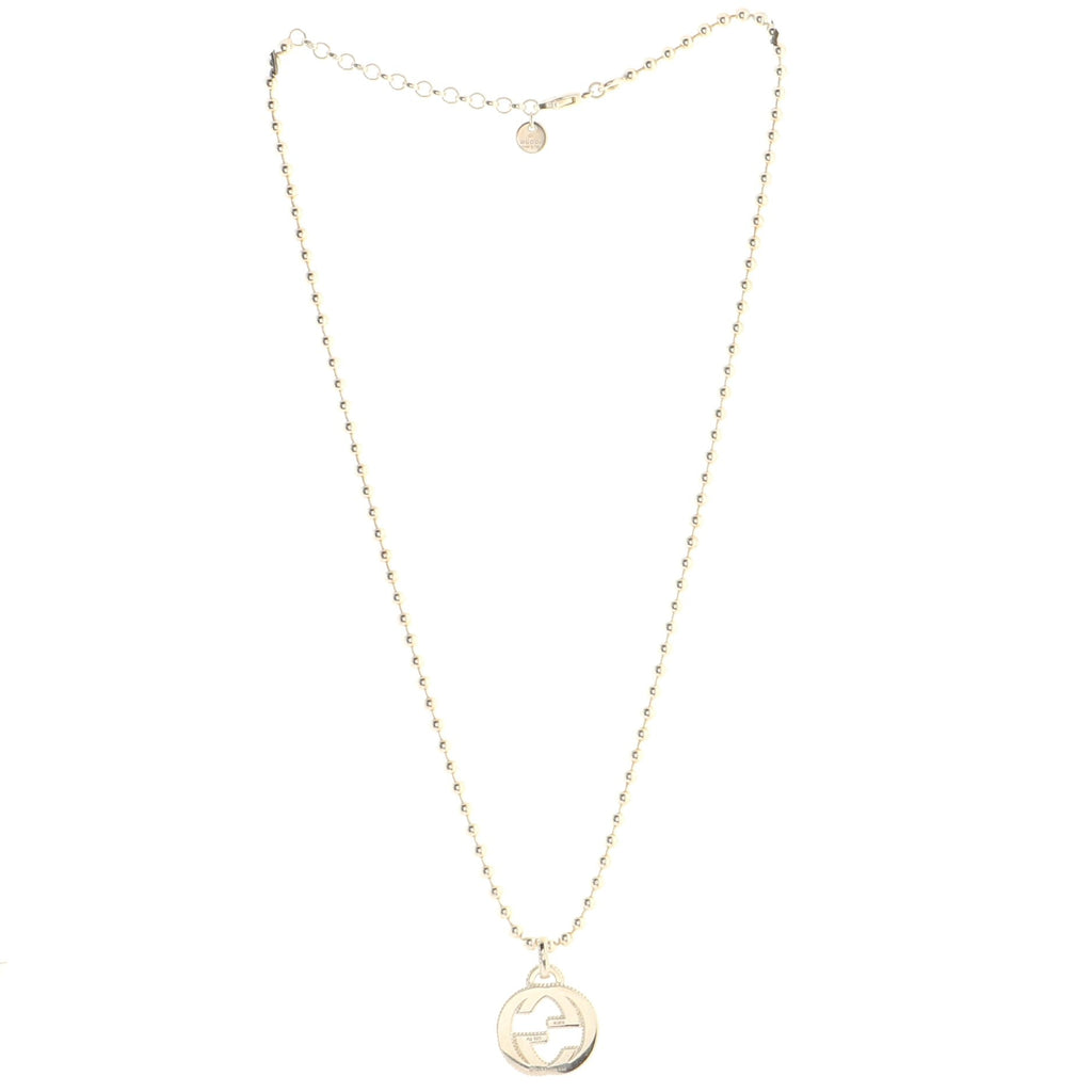 Interlocking G Pendant Necklace Sterling Silver