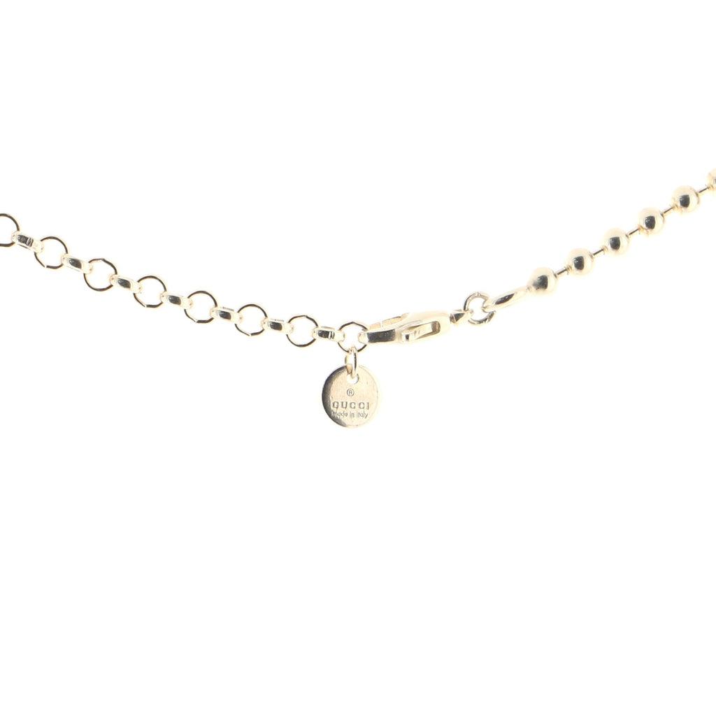 Interlocking G Pendant Necklace Sterling Silver