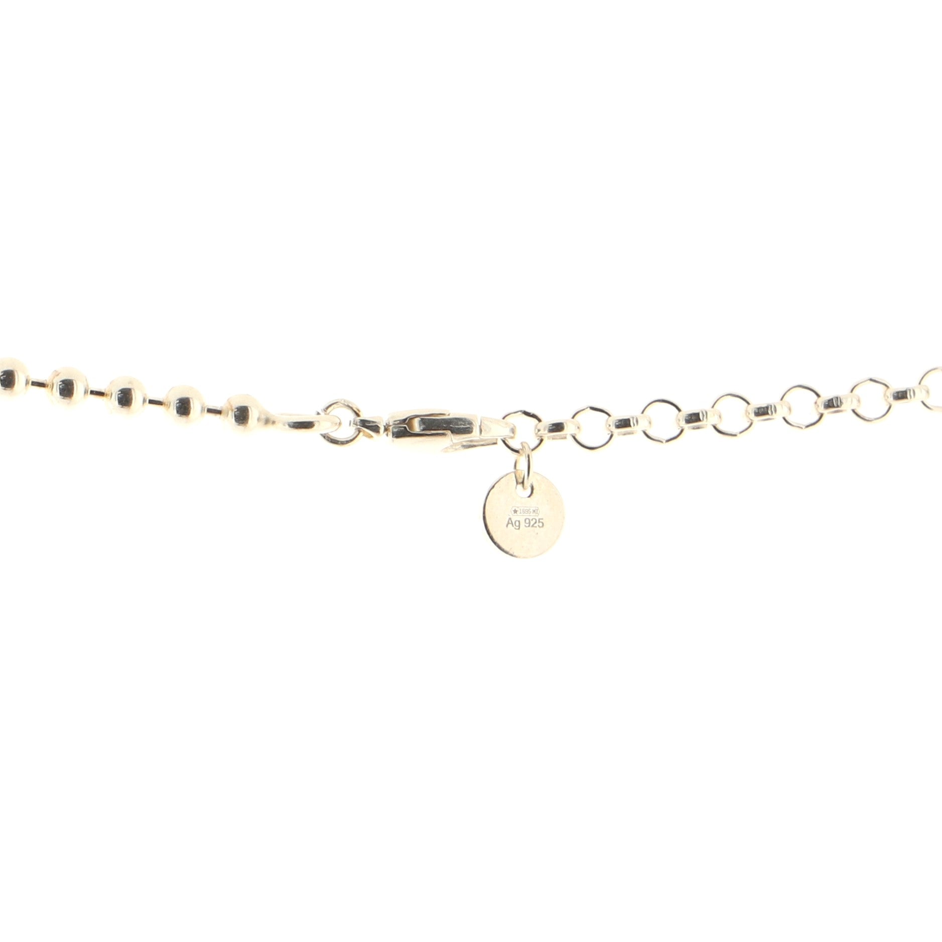 Interlocking G Pendant Necklace Sterling Silver