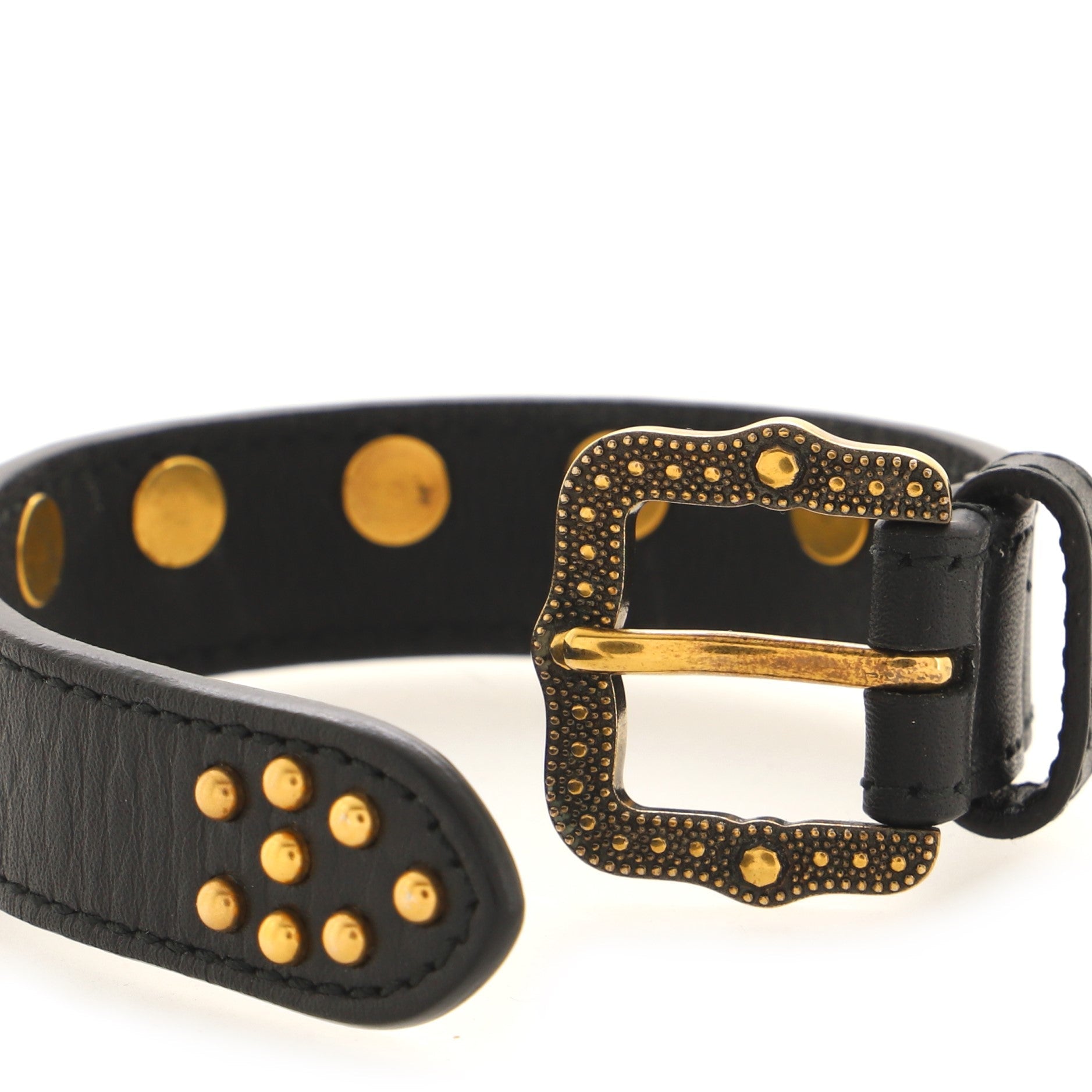 Pearly Bracelet Studded Leather