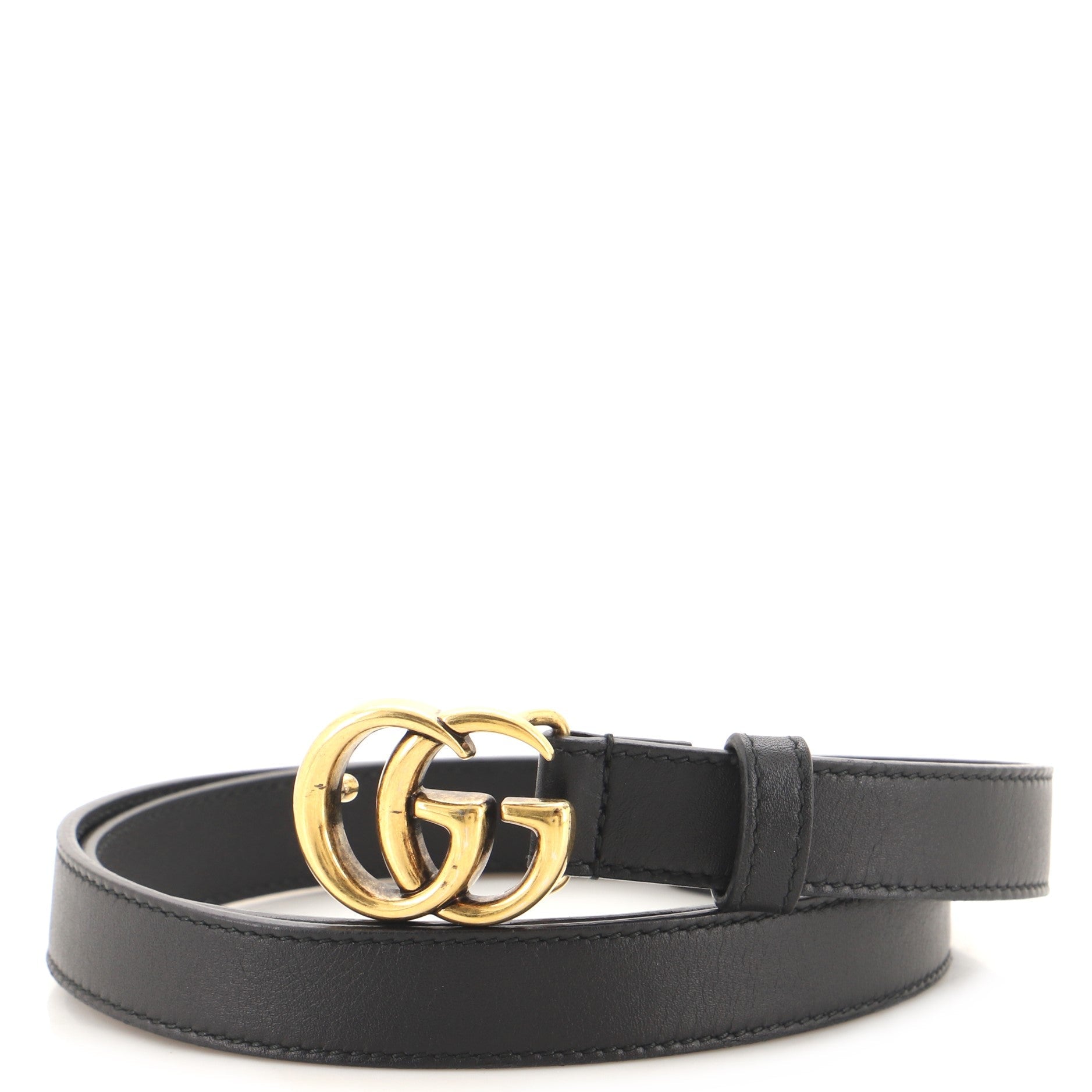 GG Marmont Belt Leather Thin 85