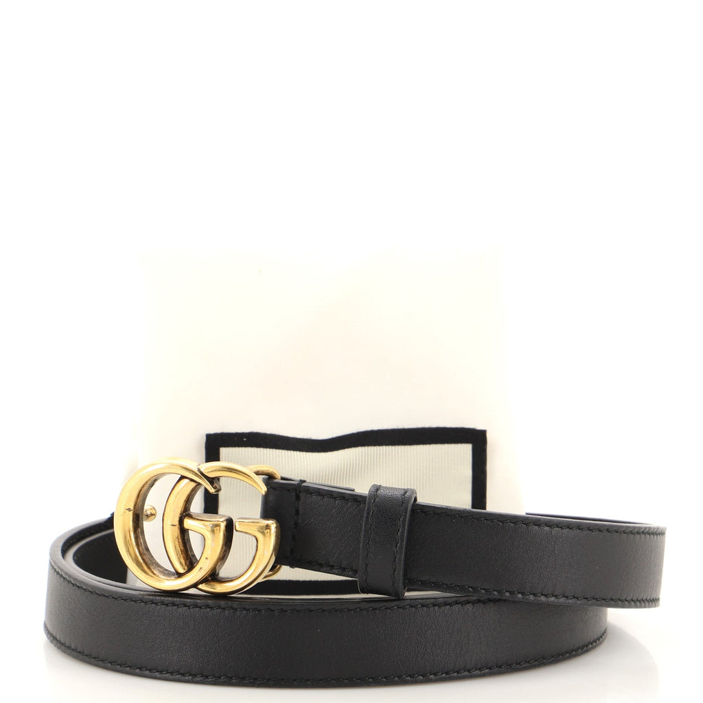 GG Marmont Belt Leather Thin 85