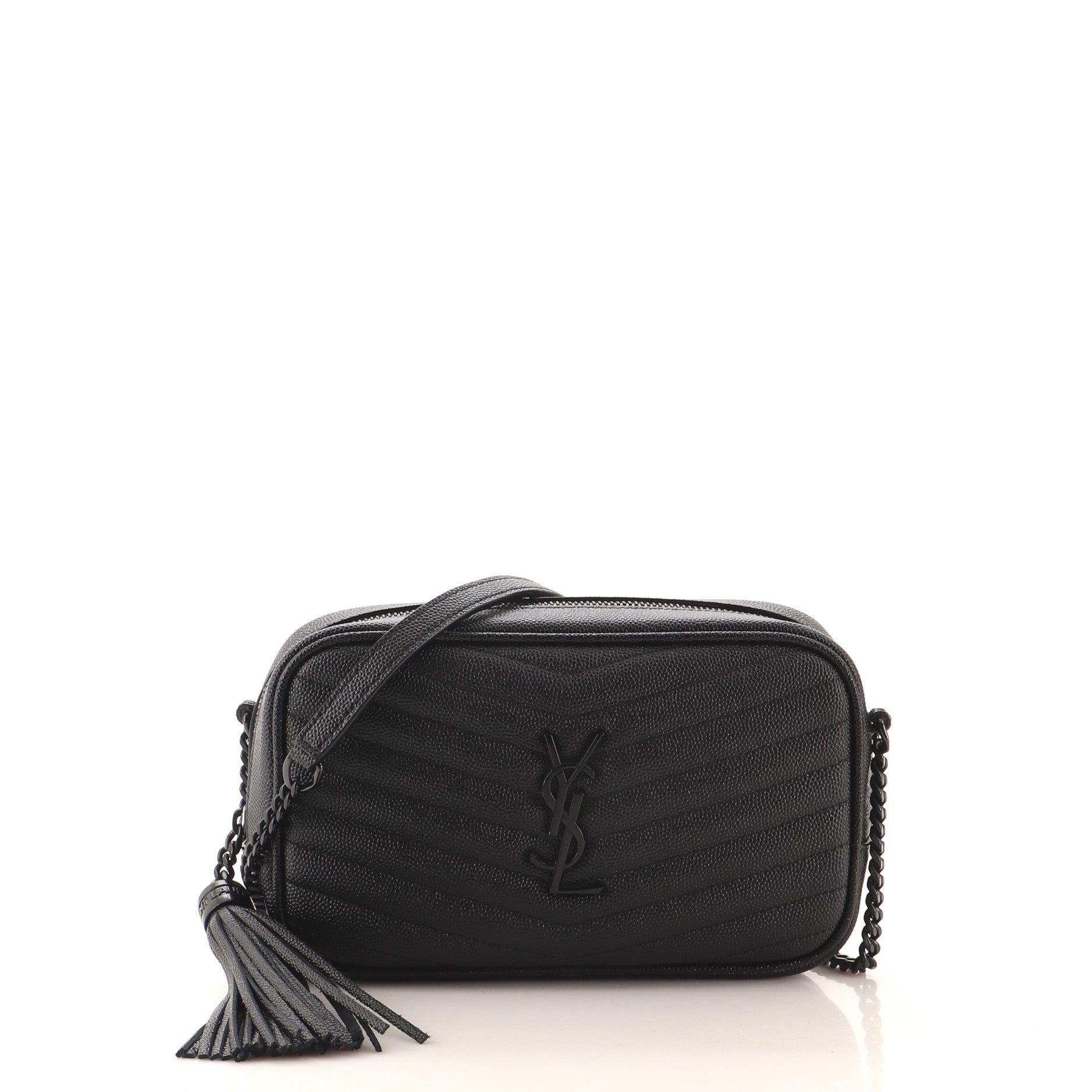 Lou Camera Bag Matelasse Chevron Leather Mini