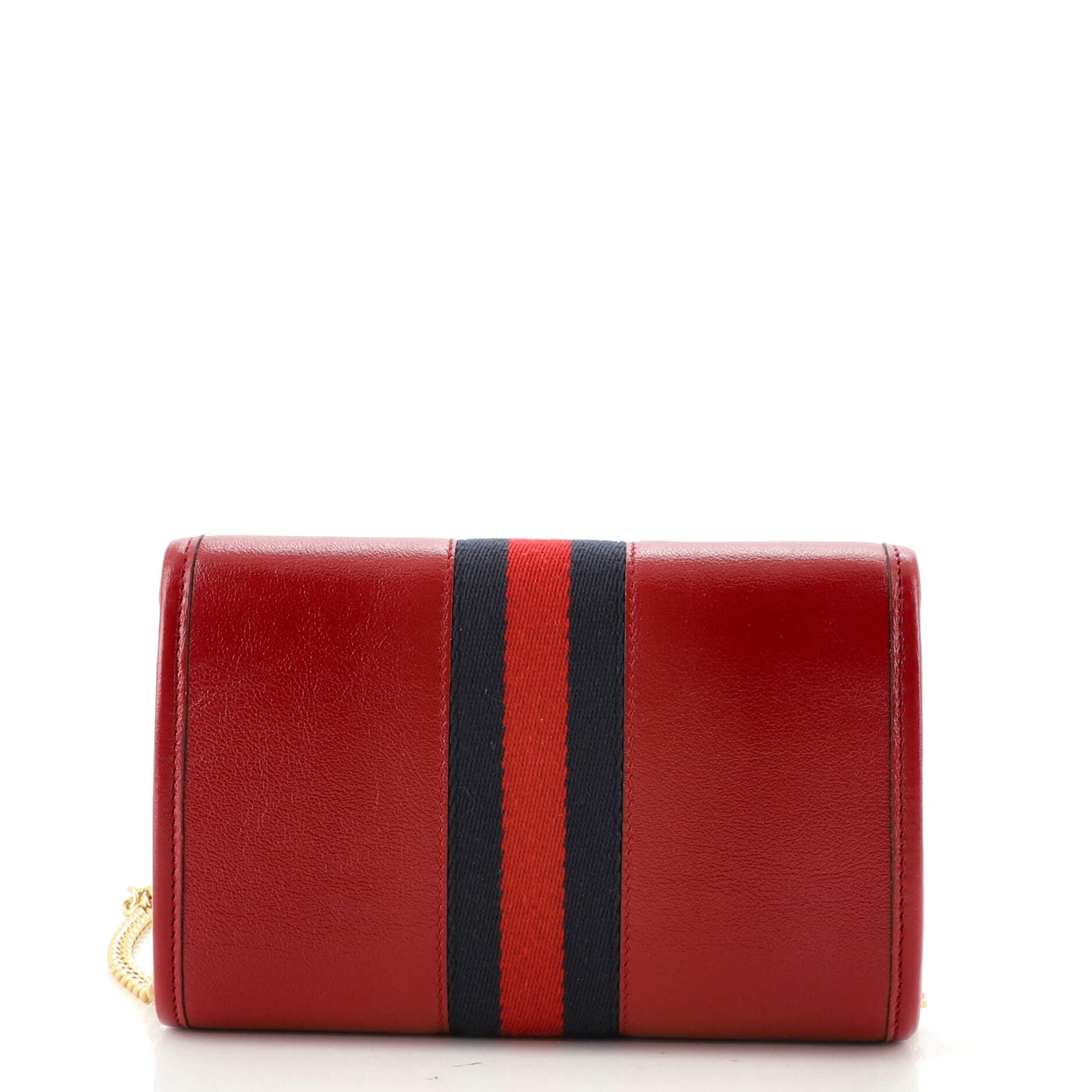 Rajah Web Chain Shoulder Bag Leather Mini