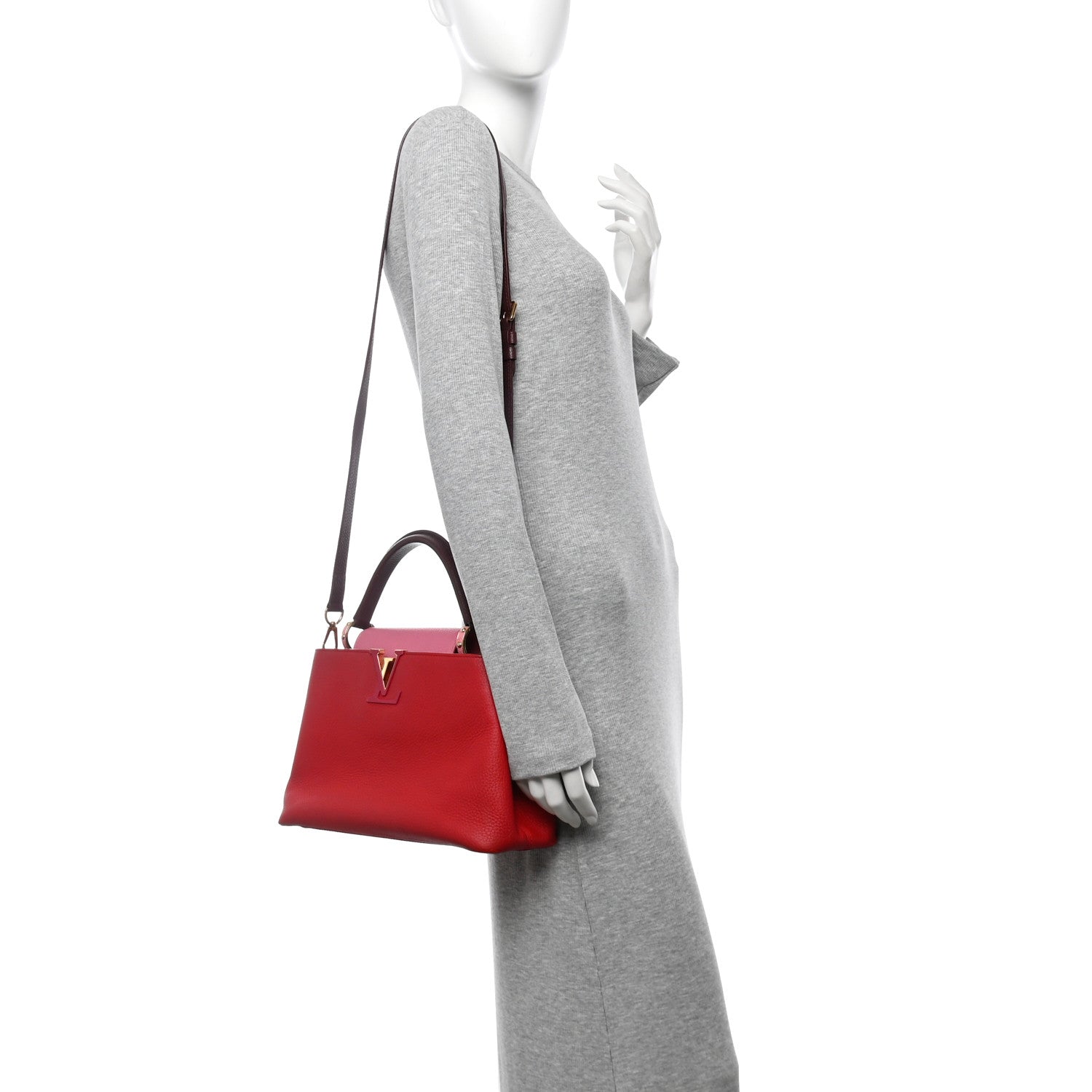 Taurillon Multicolor Capucines PM Rouge Carmine