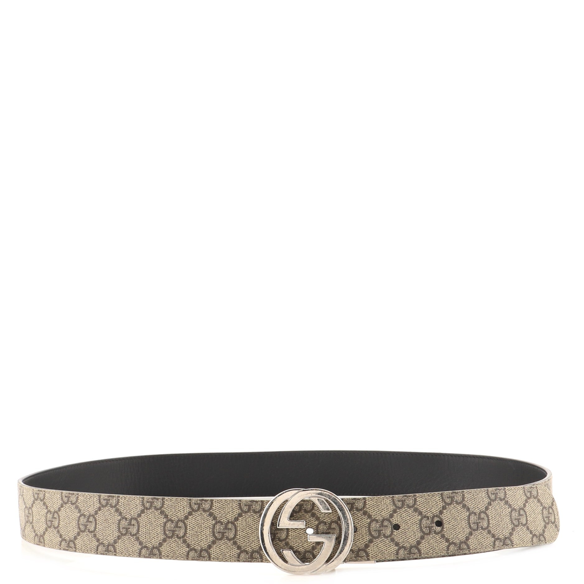 Interlocking G Belt GG Coated Canvas Wide 100