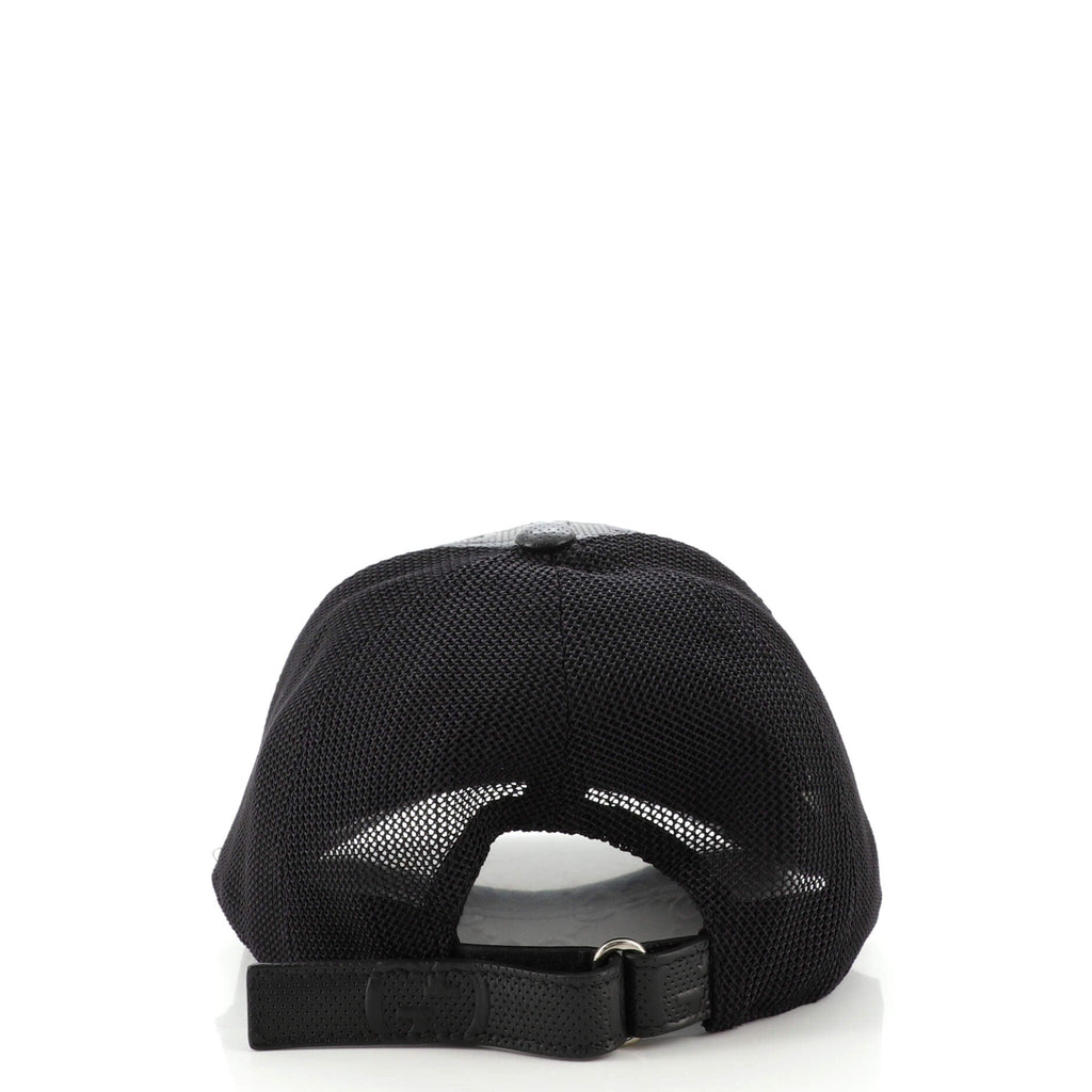 Baseball Cap GG Embossed Perforated Leather Medium