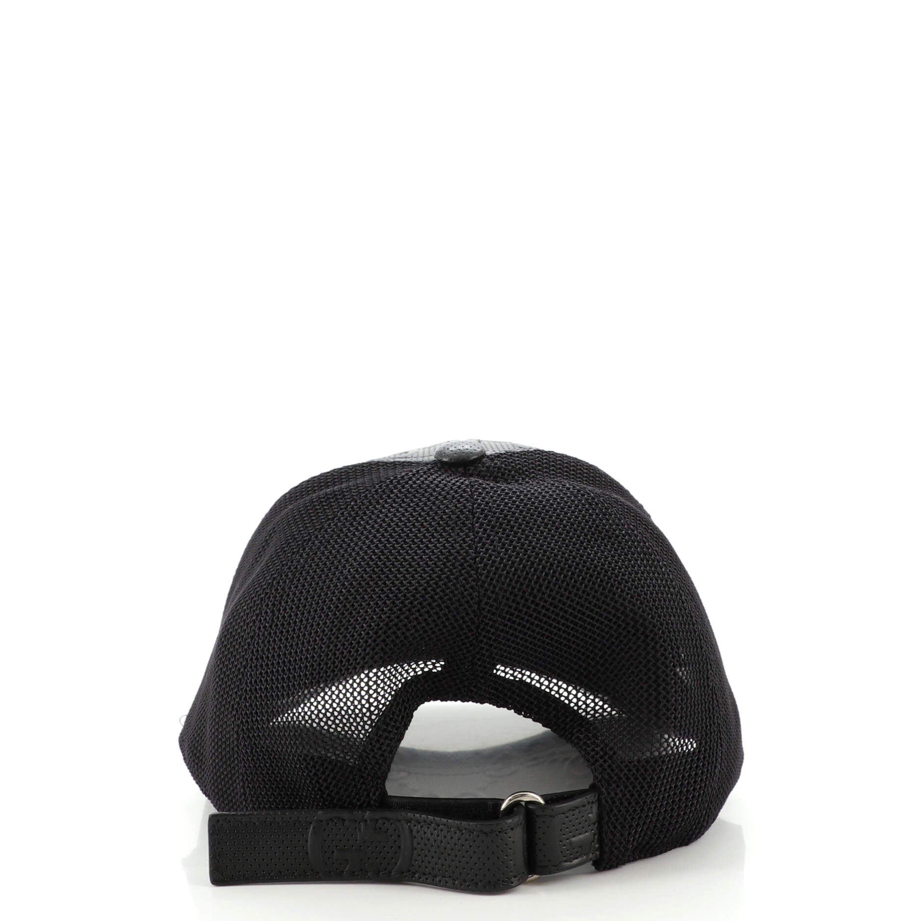 Baseball Cap GG Embossed Perforated Leather Medium