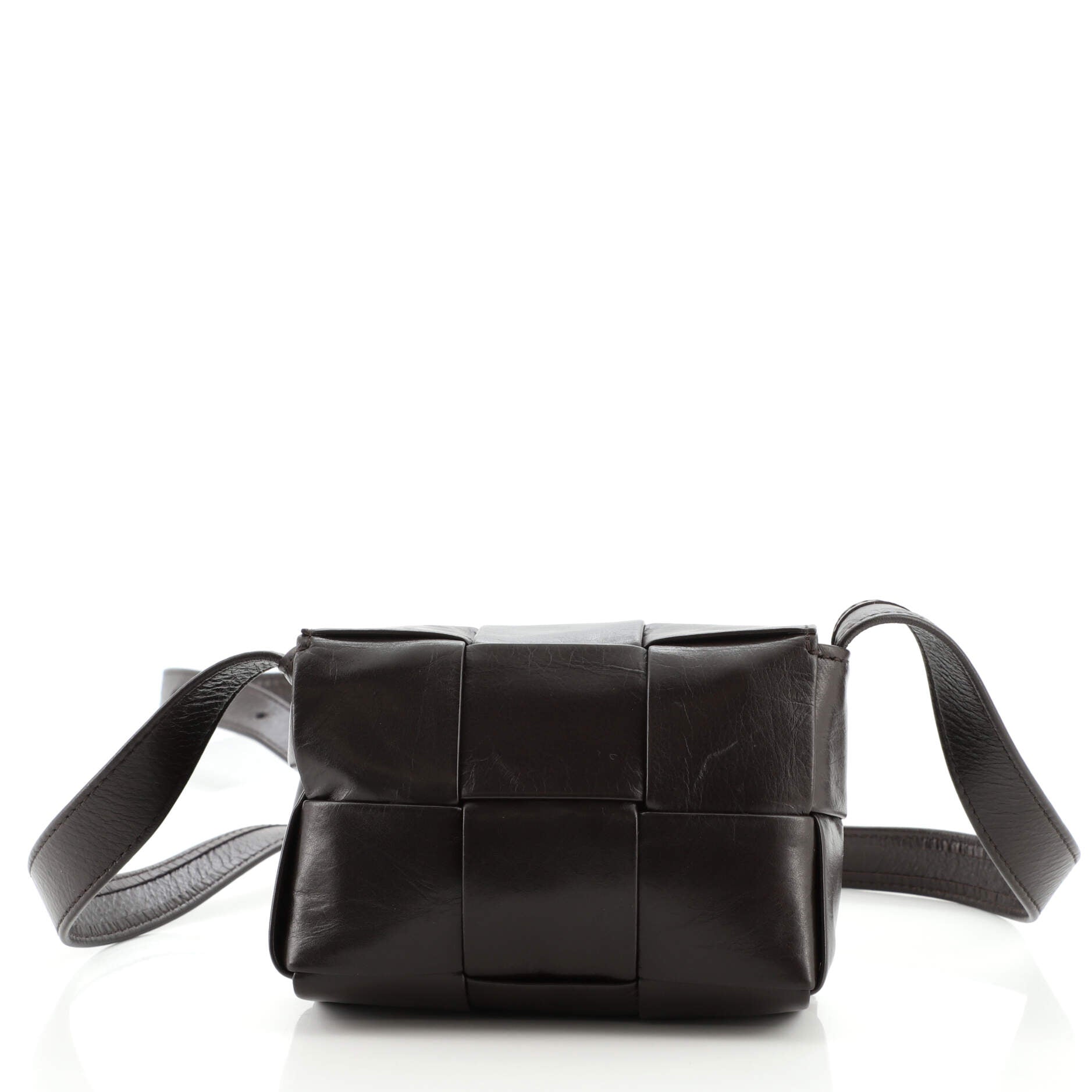 Cassette Crossbody Bag Maxi Intrecciato Leather Extra Mini