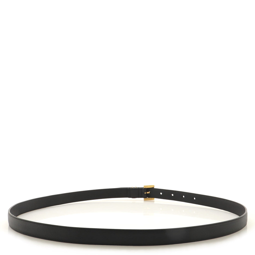 Classic Monogram Square Buckle Belt Leather Thin 105