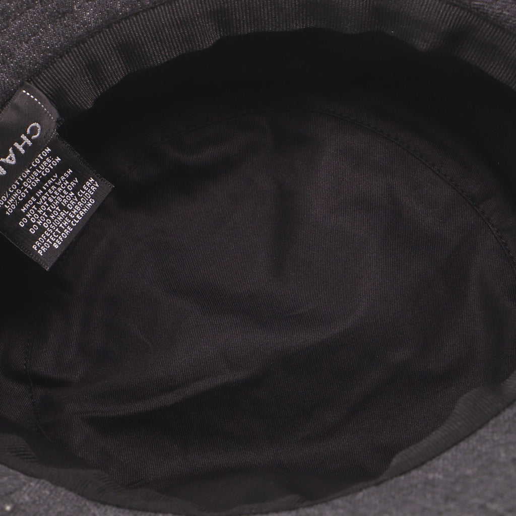 Logo Letters Bucket Hat Embroidered Denim XS