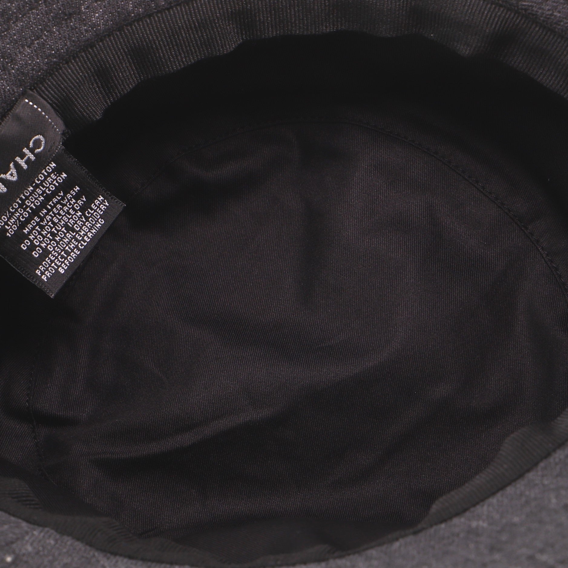 Logo Letters Bucket Hat Embroidered Denim XS