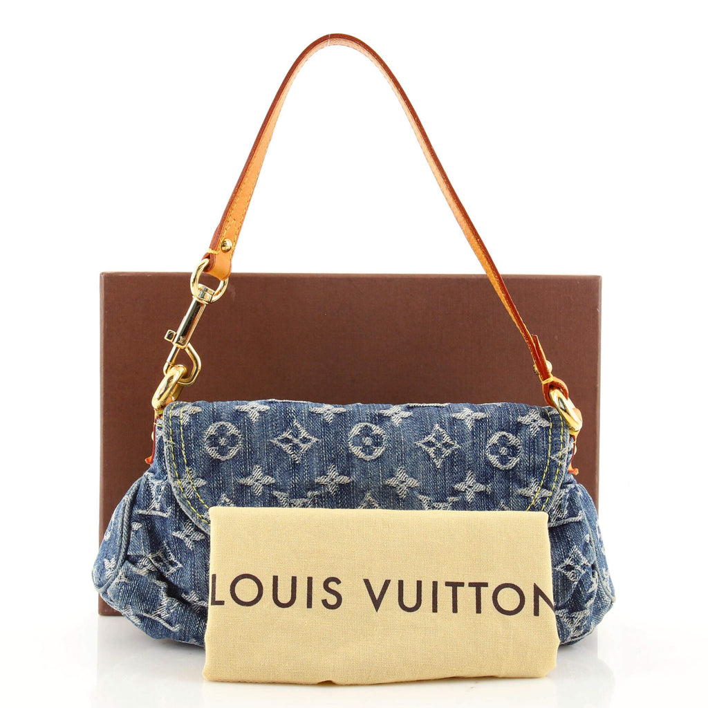Pleaty Handbag Denim Mini