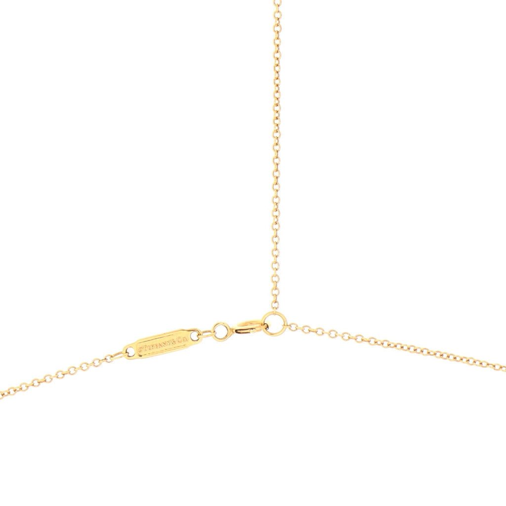 T Smile Pendant Necklace 18K Yellow Gold Large