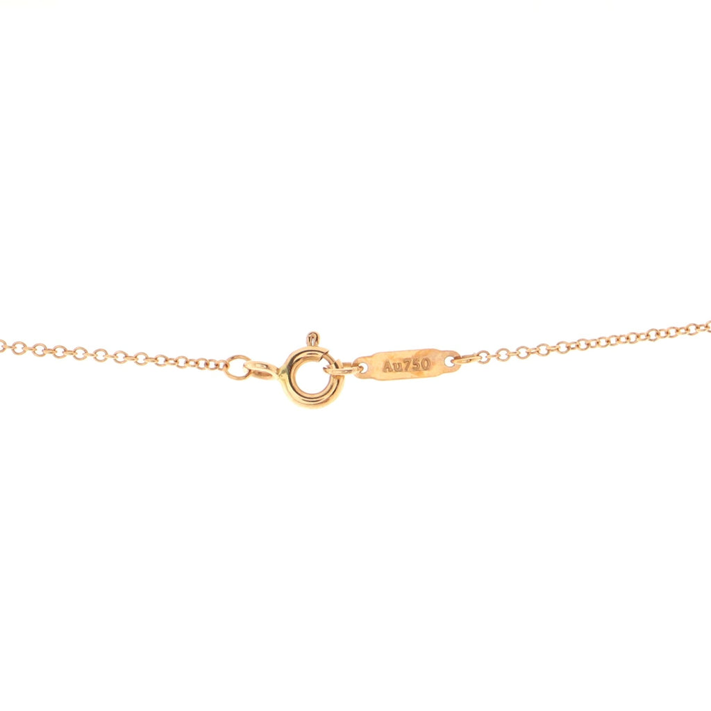 Paper Flowers Pendant Necklace 18K Rose Gold with Pave Diamonds Large