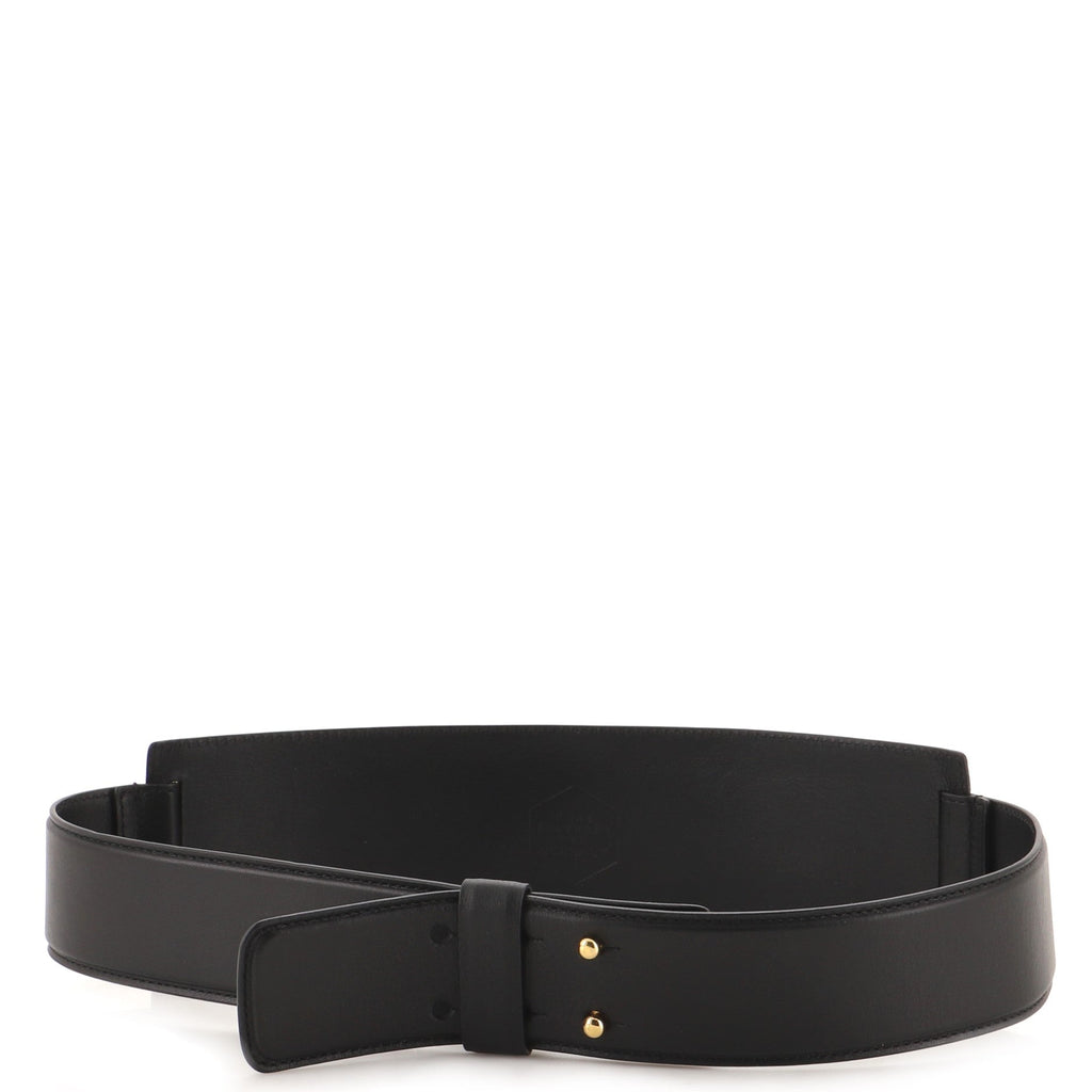 Medusa Hass Brothers Waist Belt Leather with Metal 85