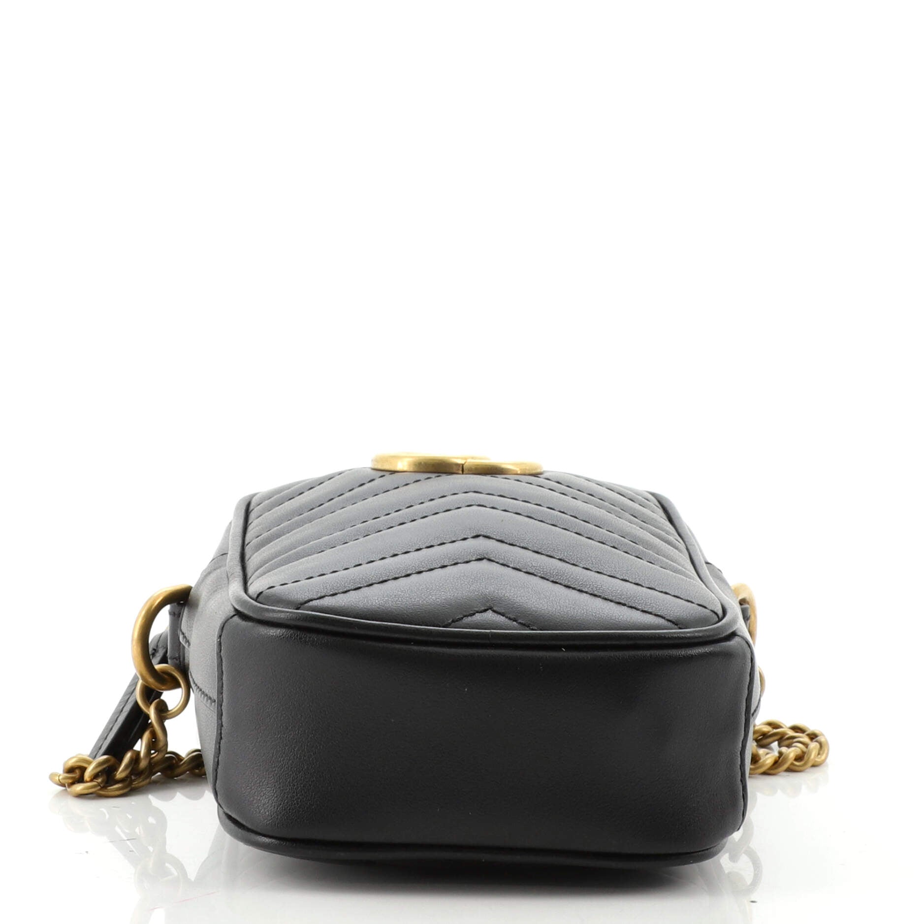 GG Marmont Vertical Phone Crossbody Bag Matelasse Leather Mini