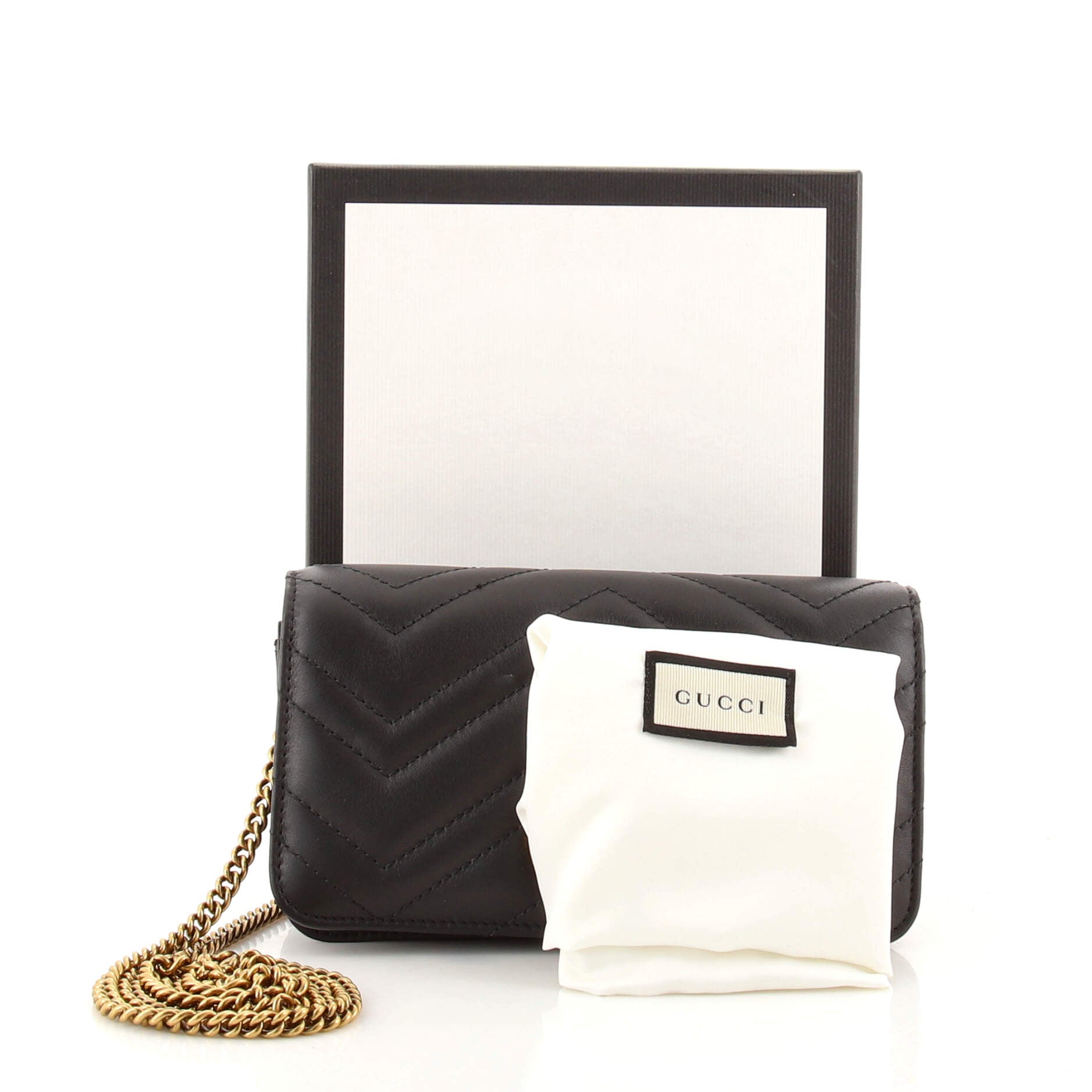 GG Marmont Chain Flap Bag Matelasse Leather Mini