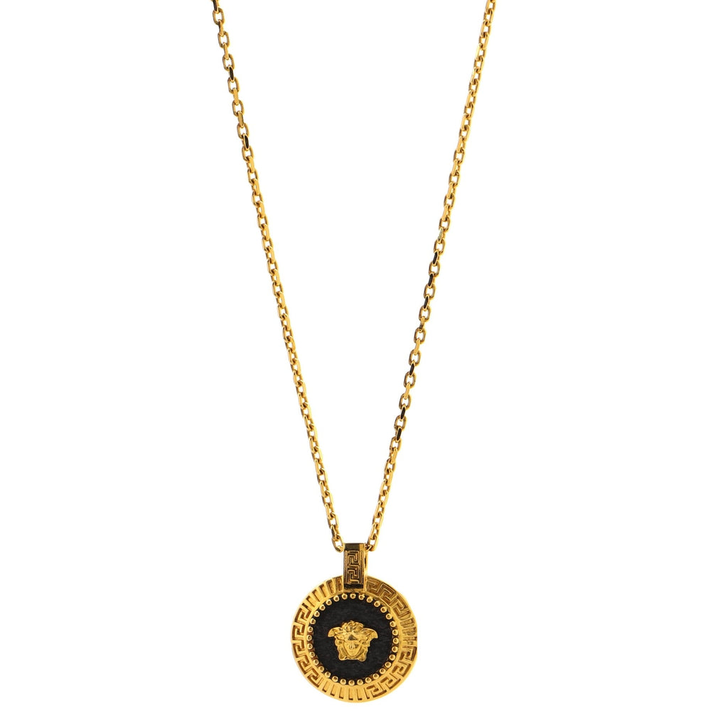 Medusa Pendant Necklace Metal with Enamel