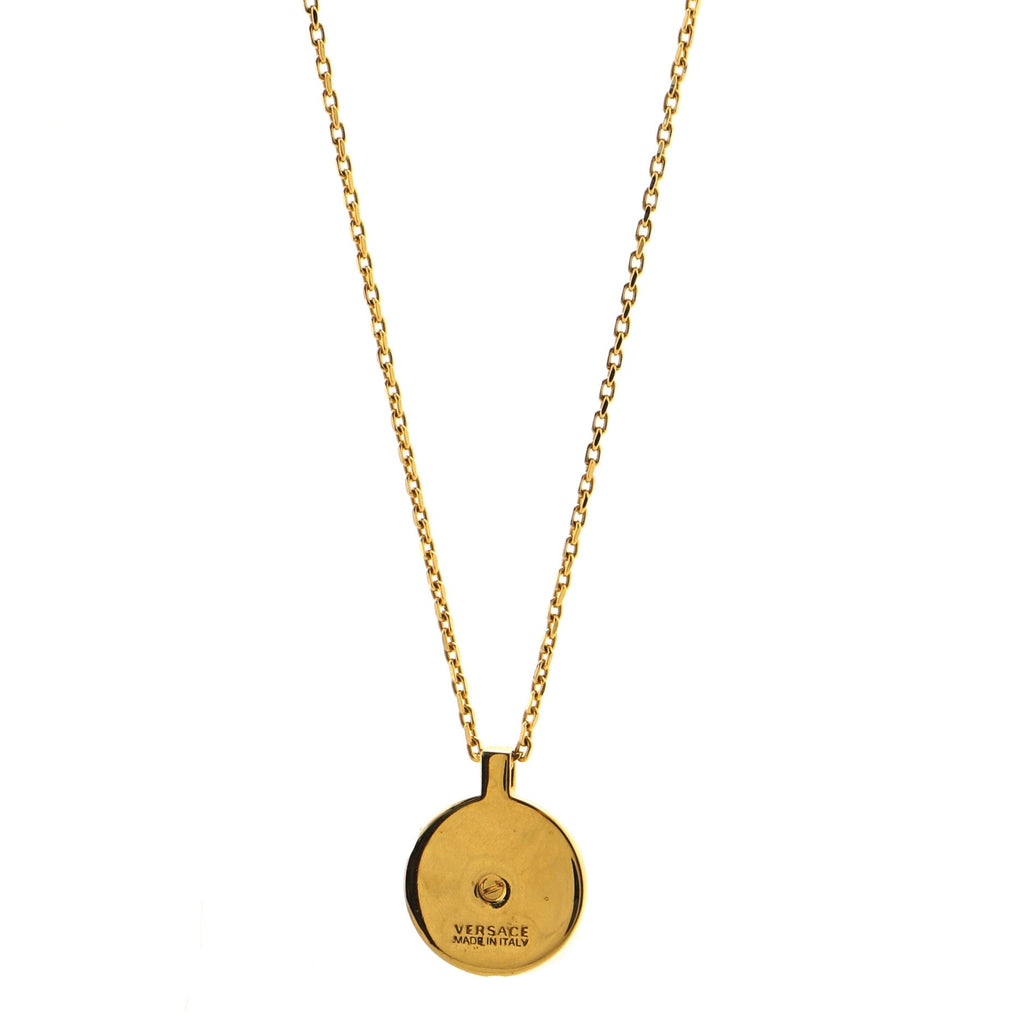 Medusa Pendant Necklace Metal with Enamel