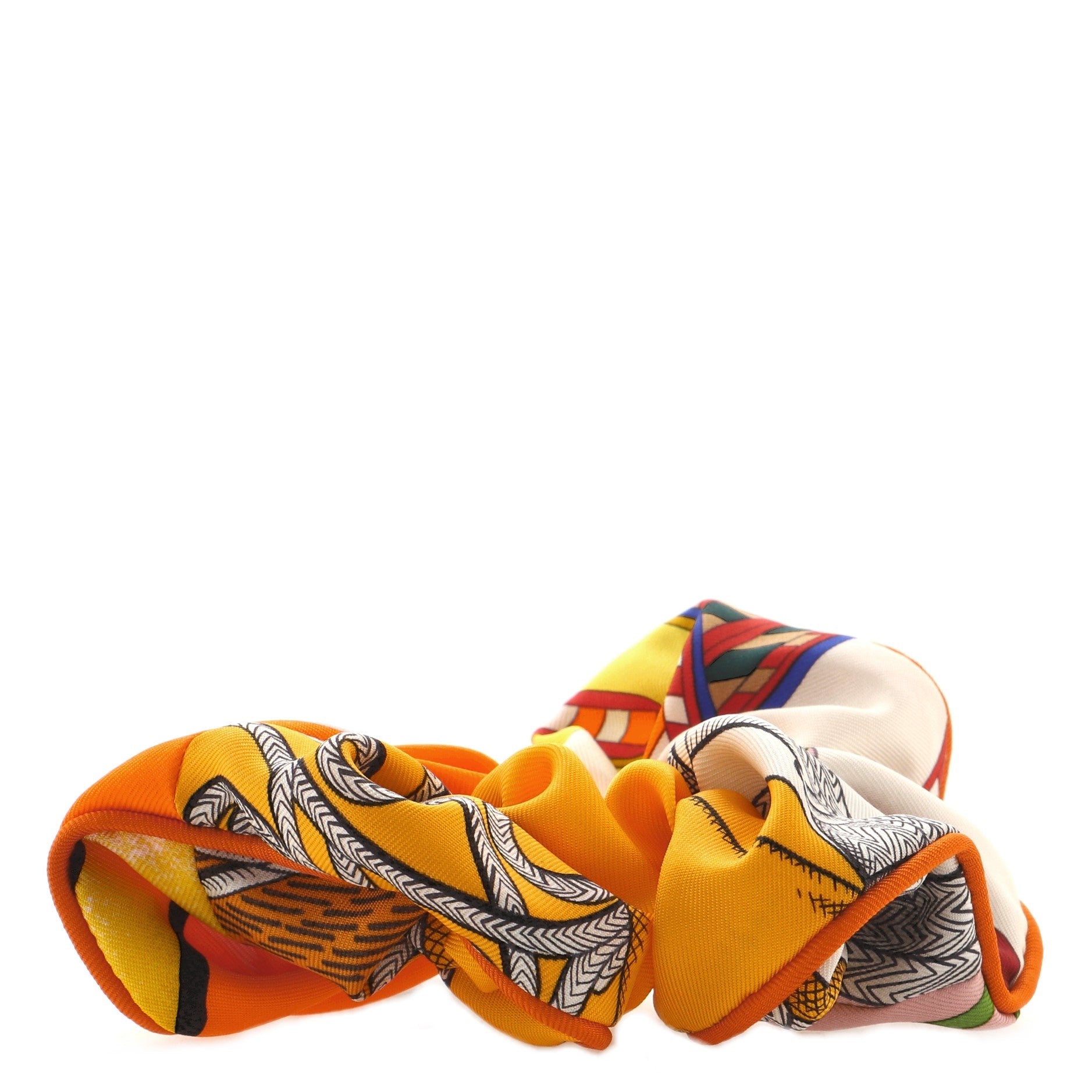 Claudia Scrunchie Printed Silk XS