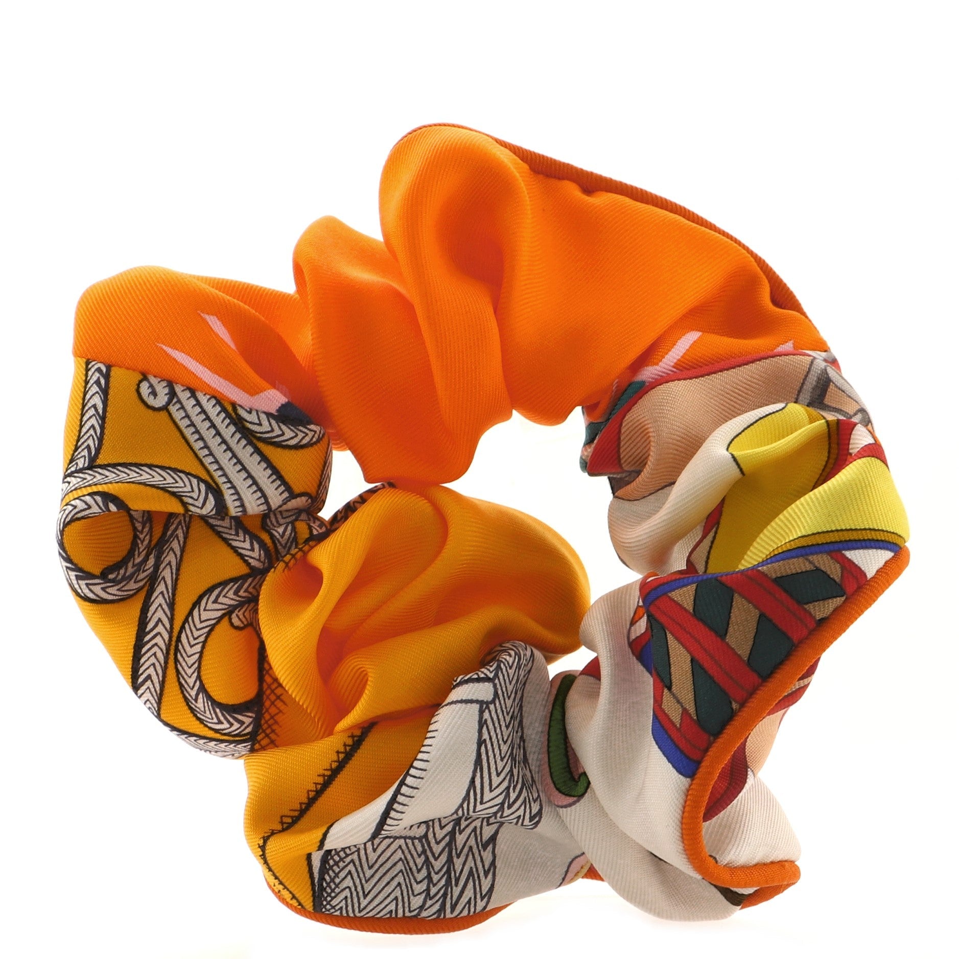Claudia Scrunchie Printed Silk XS