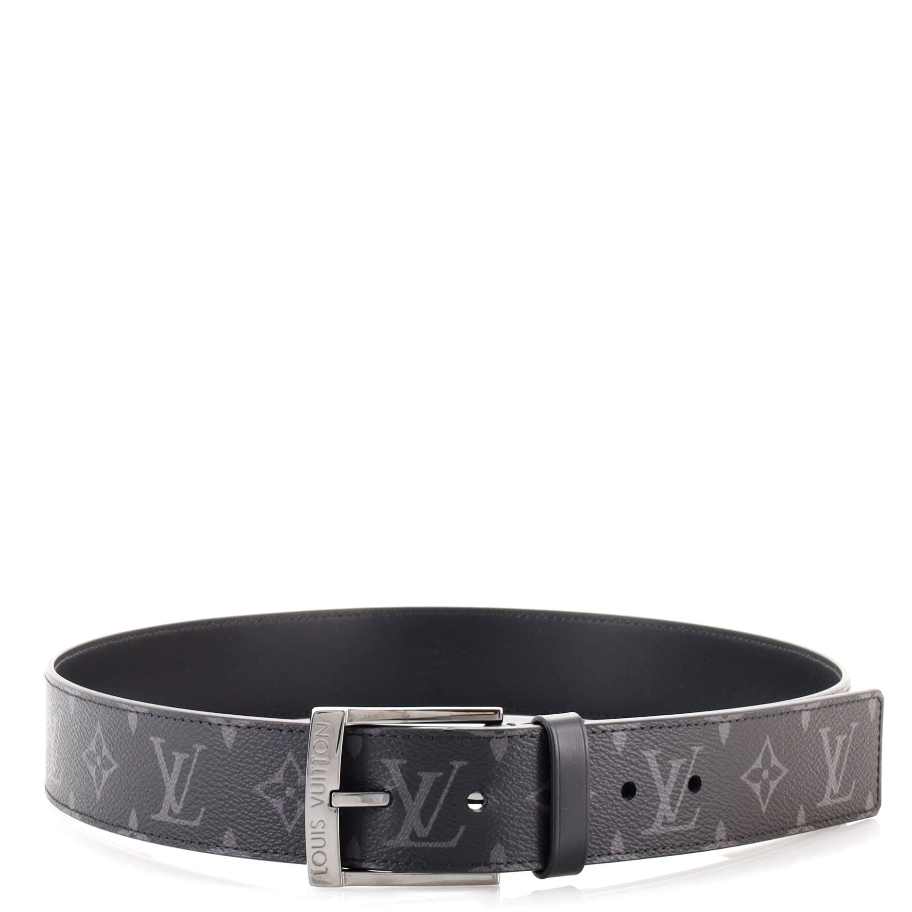 Signature Chain Belt Monogram Eclipse Canvas Medium 90
