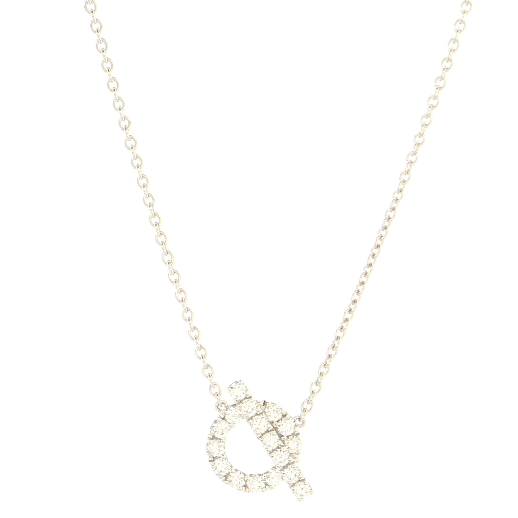 Finesse Pendant Necklace 18K White Gold and Diamonds