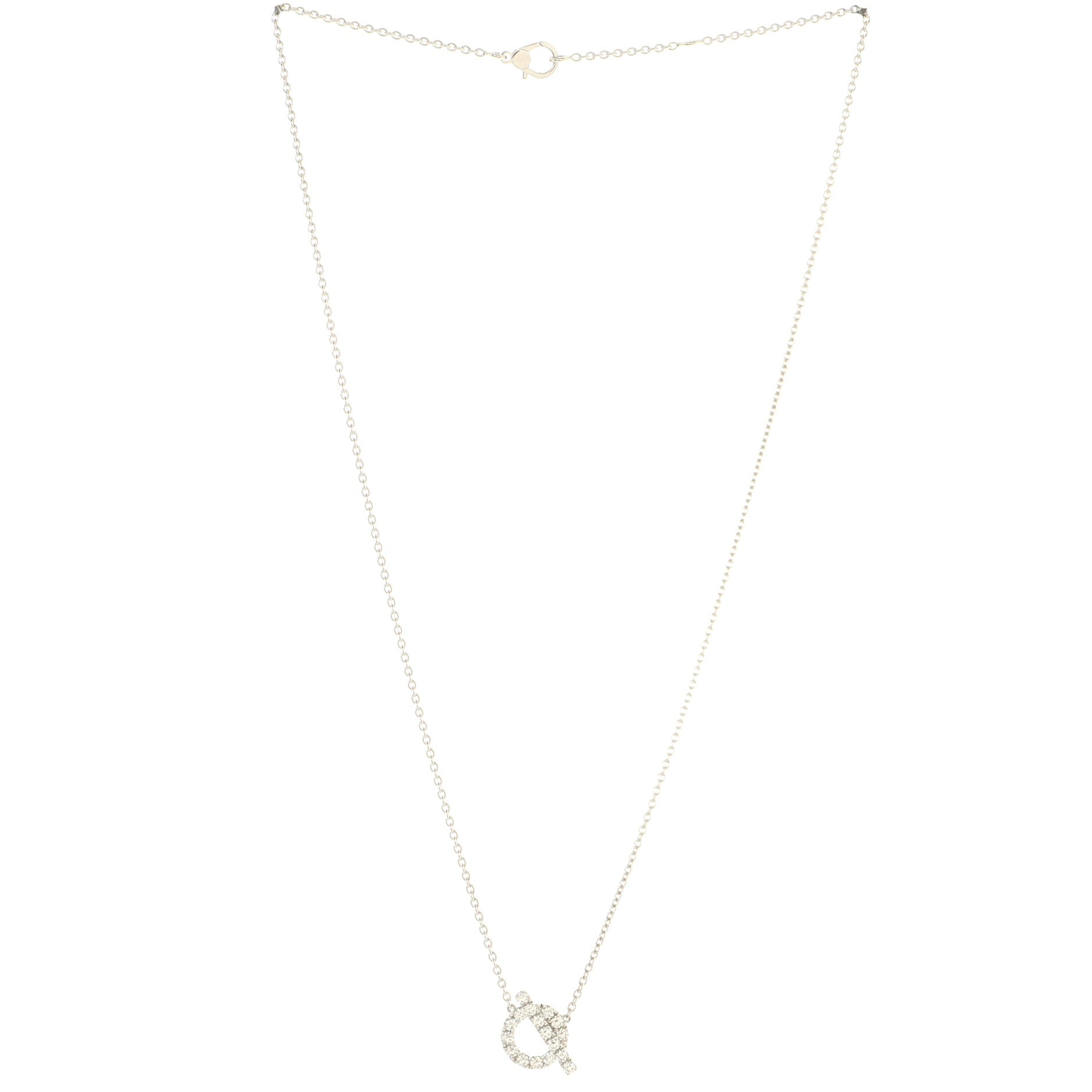 Finesse Pendant Necklace 18K White Gold and Diamonds