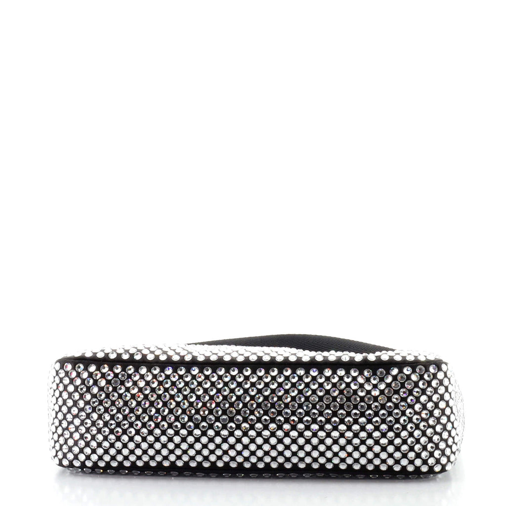 Re-Edition 2000 Hobo Crystal Embellished Satin Mini