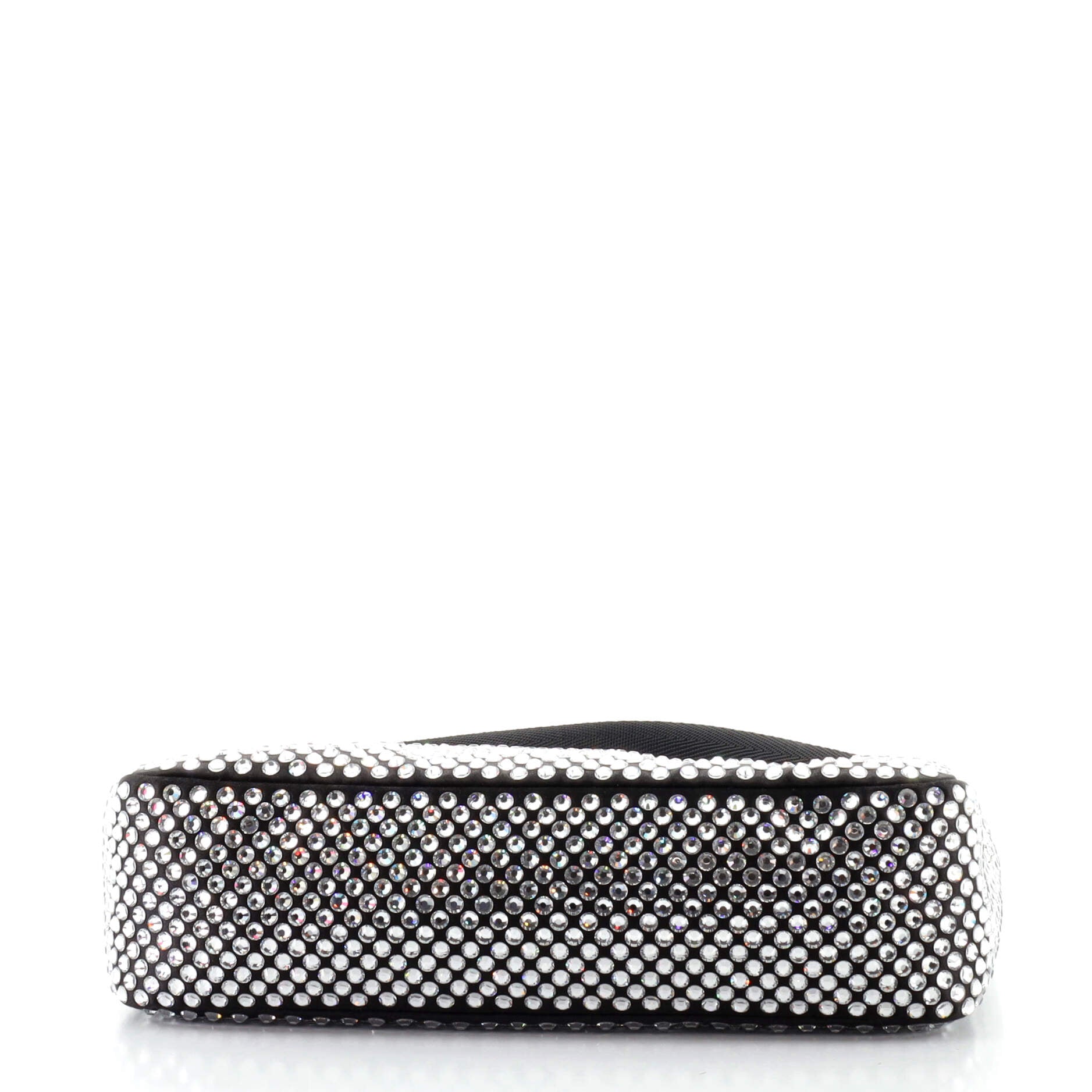 Re-Edition 2000 Hobo Crystal Embellished Satin Mini