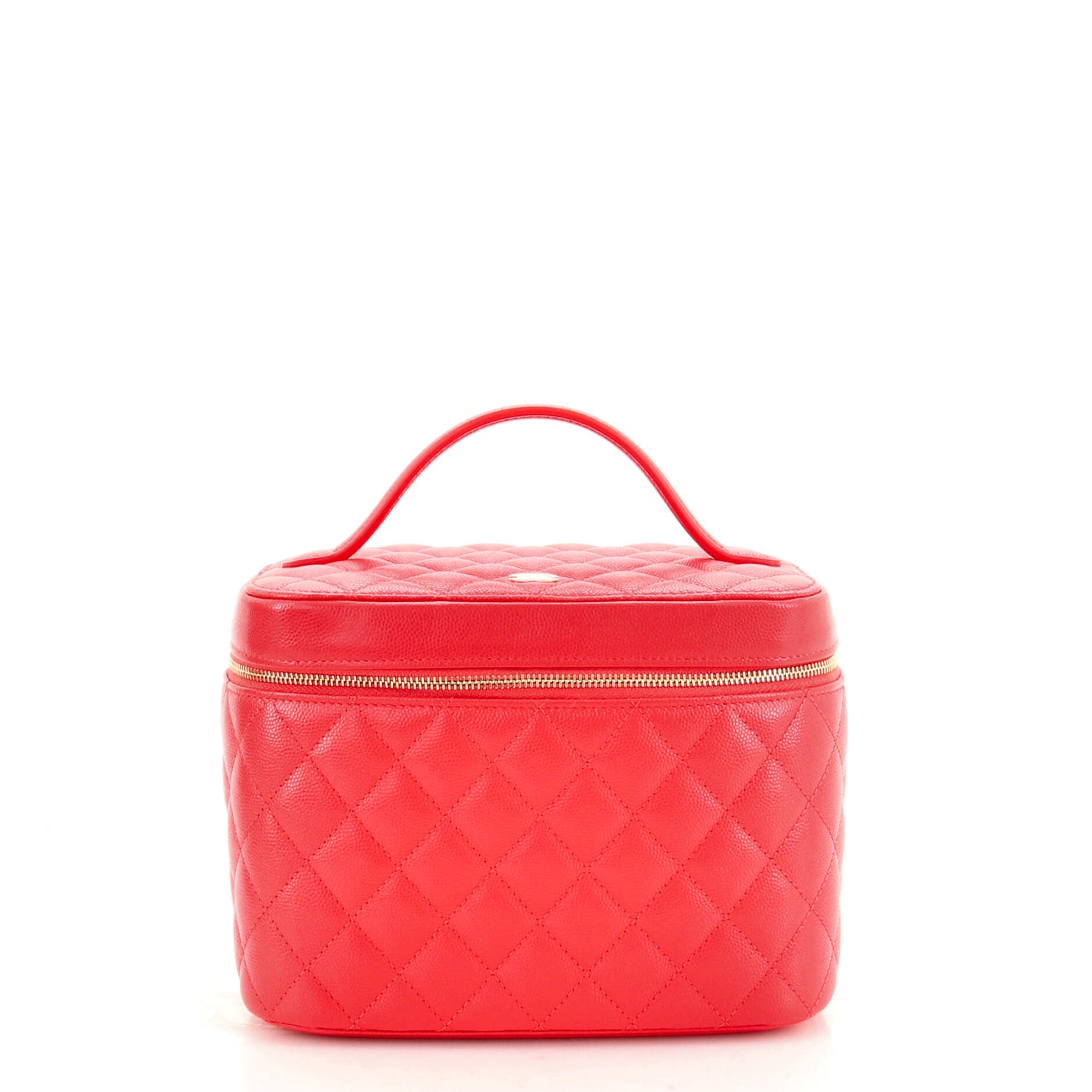 Classic Vanity Case Quilted Caviar Medium