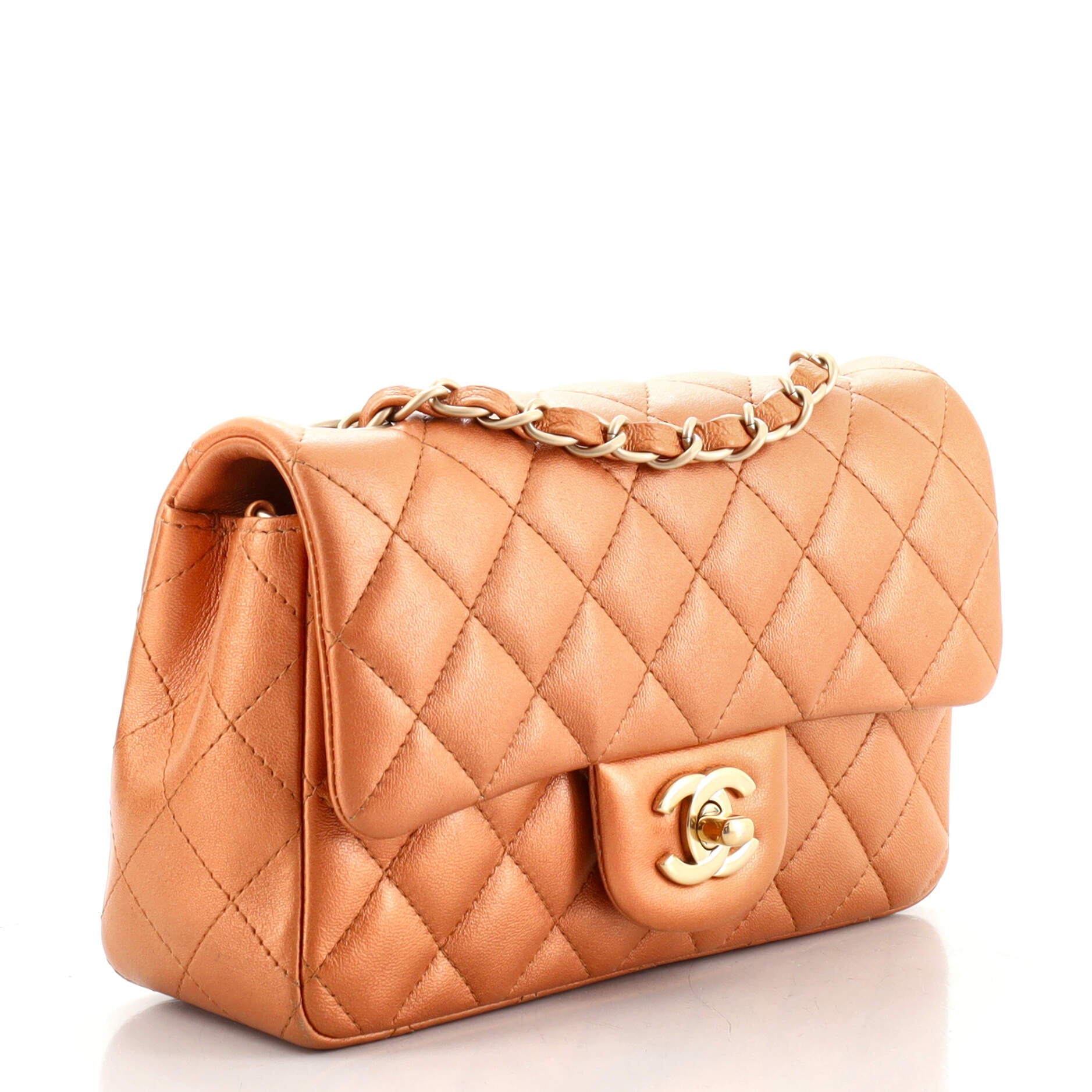 Classic Single Flap Bag Quilted Lambskin Mini