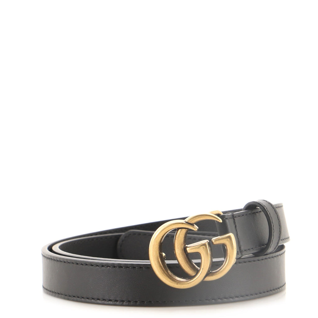 GG Marmont Belt Leather Thin 80