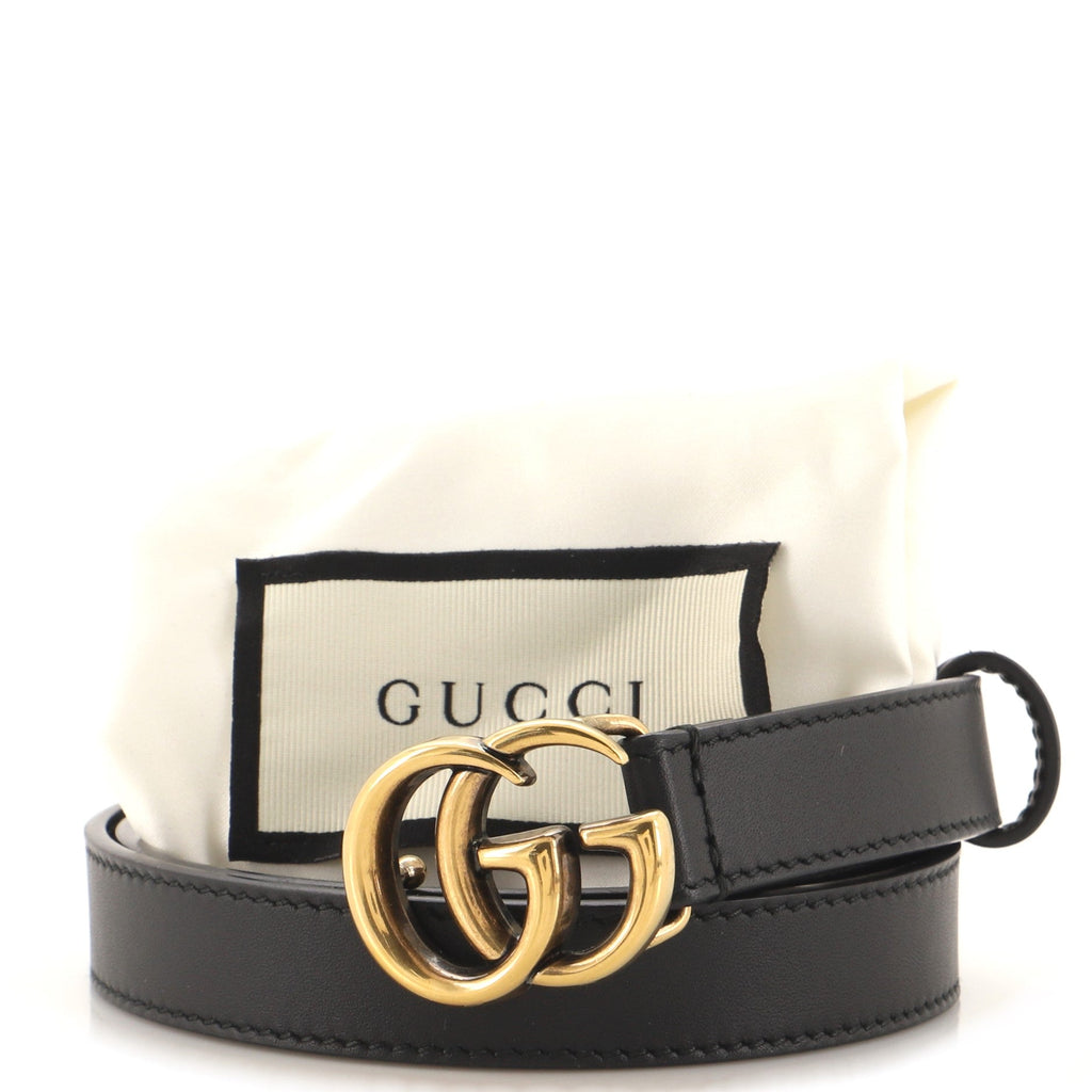 GG Marmont Belt Leather Thin 70