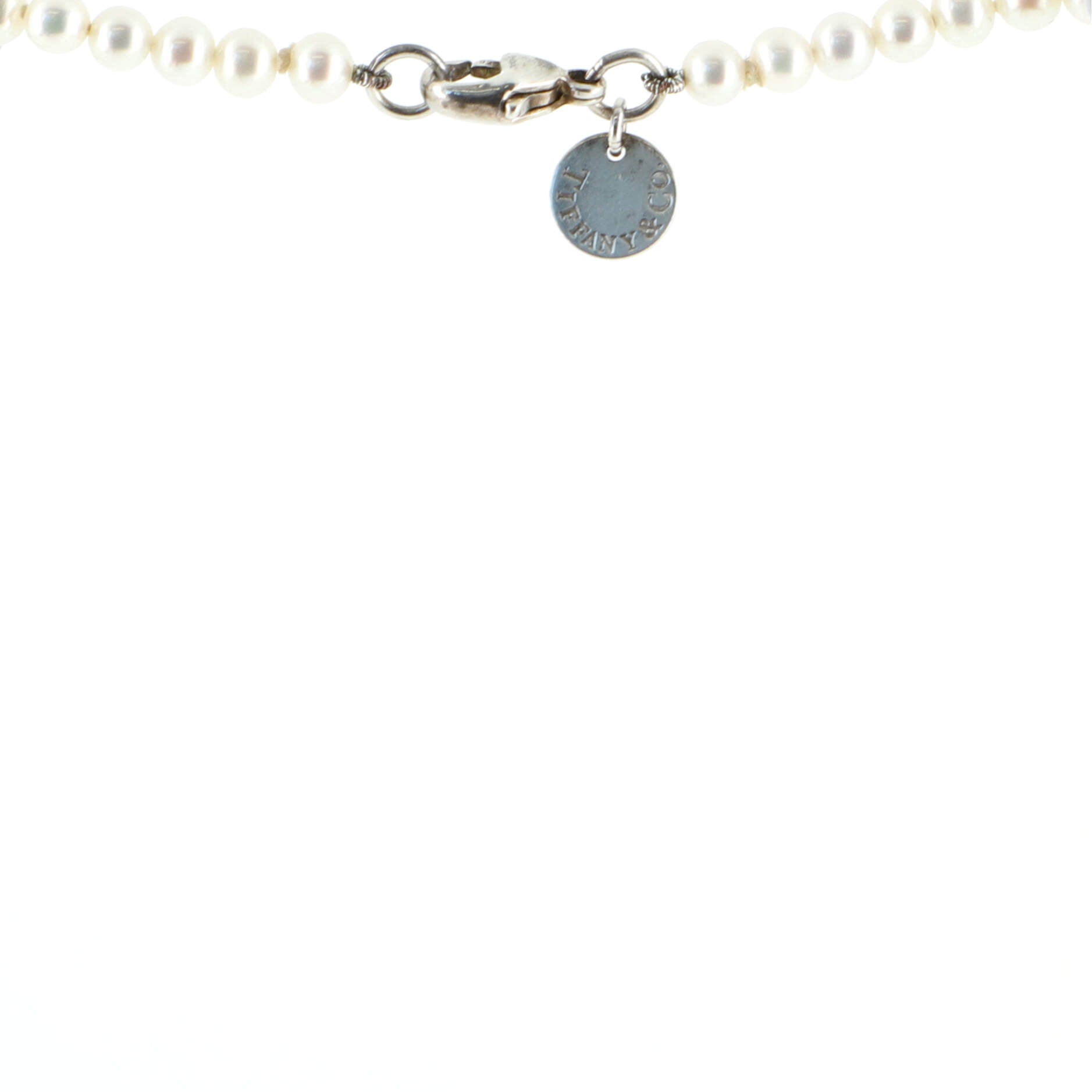Ziegfeld Strand Necklace Freshwater Pearls with Sterling Silver 8-9mm