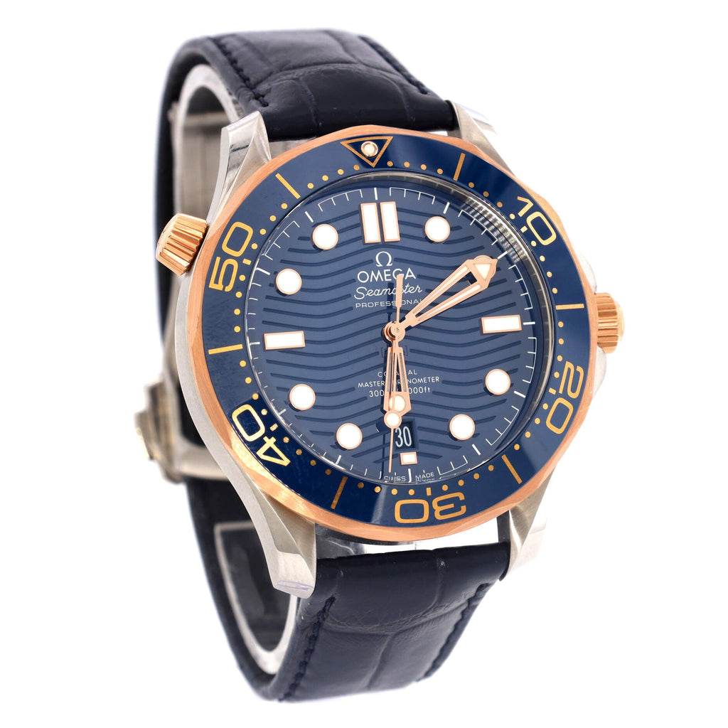Seamaster Professional Diver 300M Co-Axial Master Chronometer Automatic Watch Stainless Steel and Rubber with Rose Gold 42