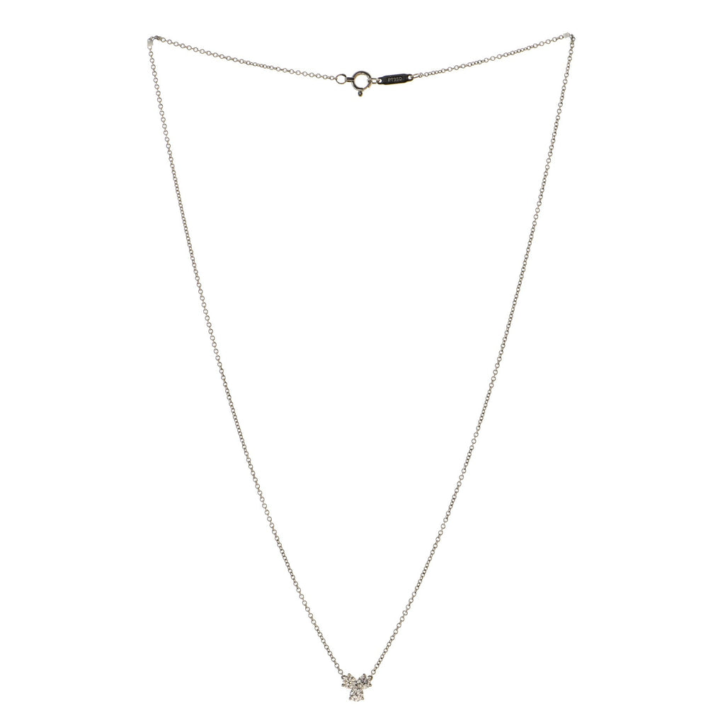Aria Pendant Necklace Platinum and Diamonds