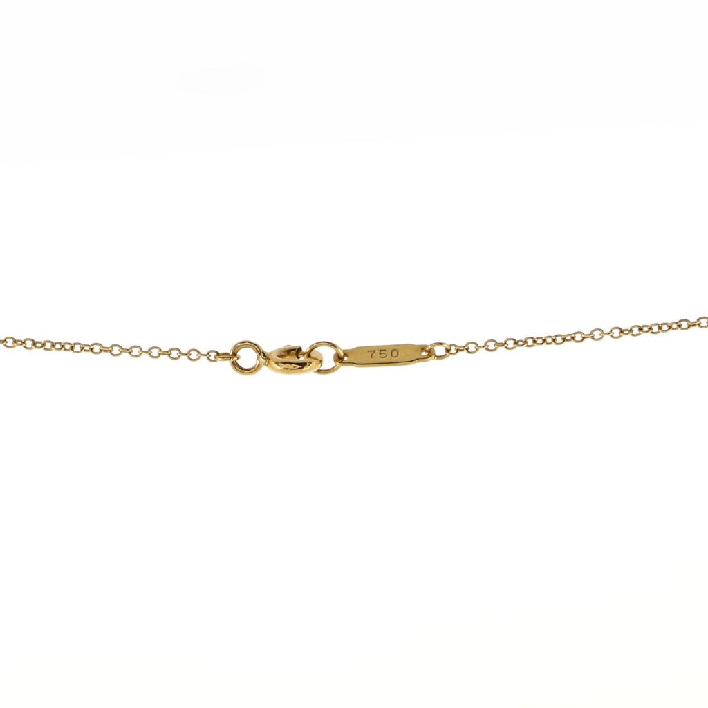 Dots Cross Pendant Necklace 18K Yellow Gold with Diamonds