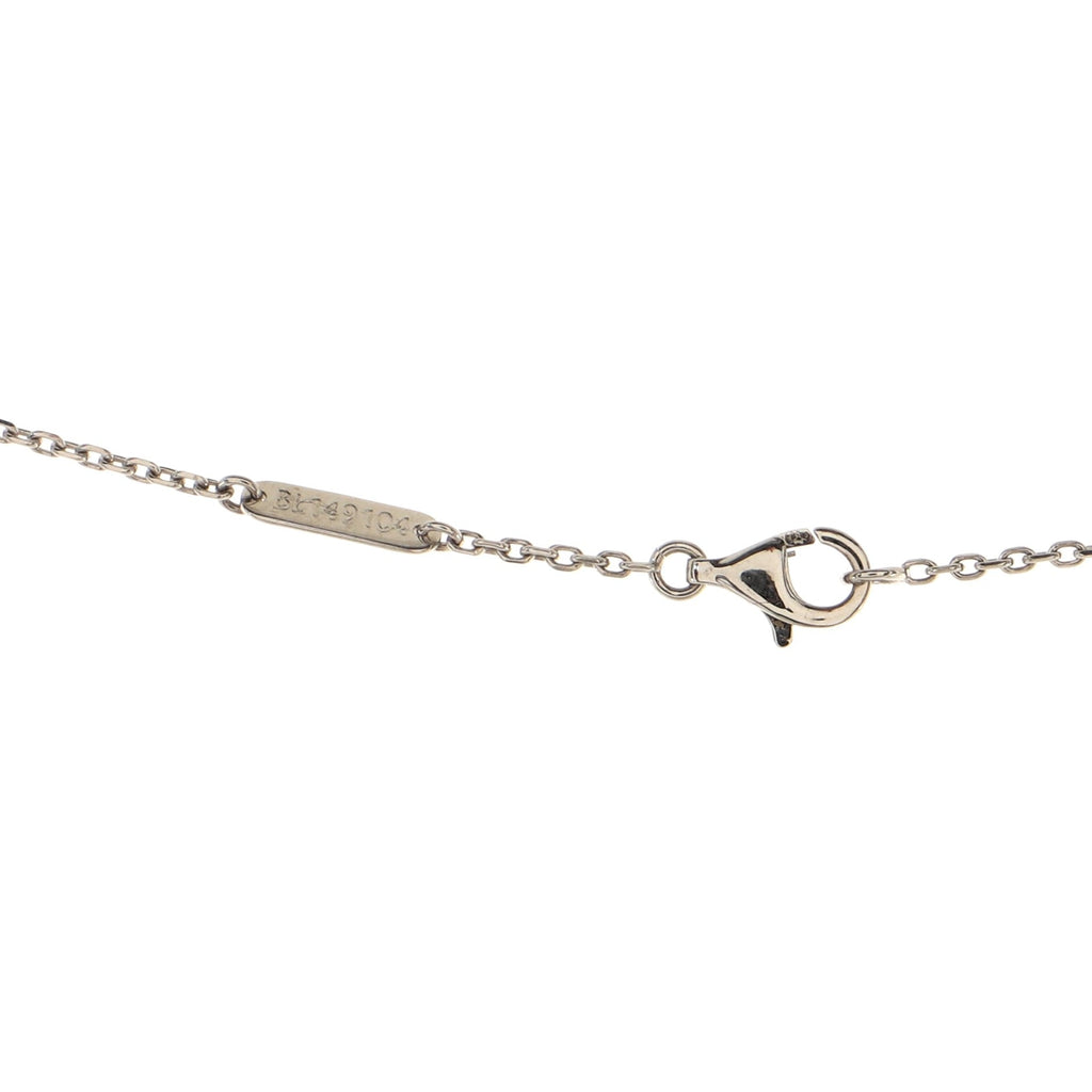 Fleurette Pendant Necklace 18K White Gold and Diamond Large