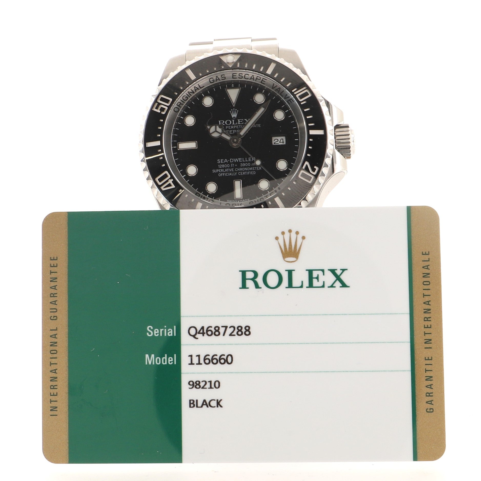 Oyster Perpetual Deepsea Sea-Dweller Automatic Watch Stainless Steel and Ceramic 44