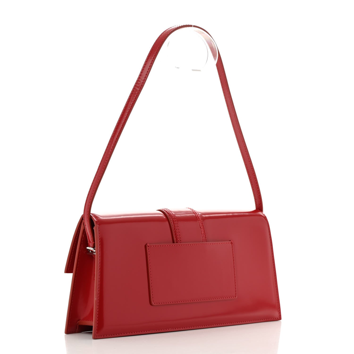 Glazed Calfskin Le Bambino Long Red