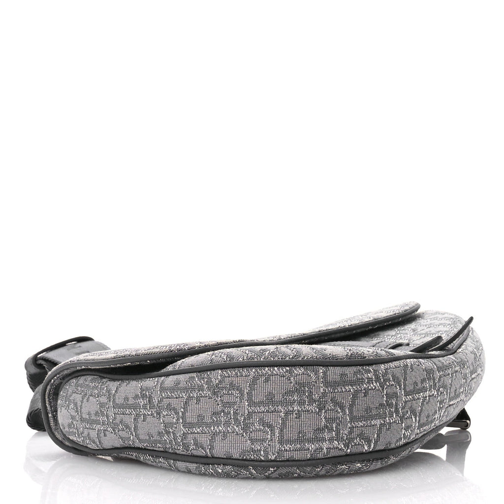 Oblique Mens Saddle Bag Grey