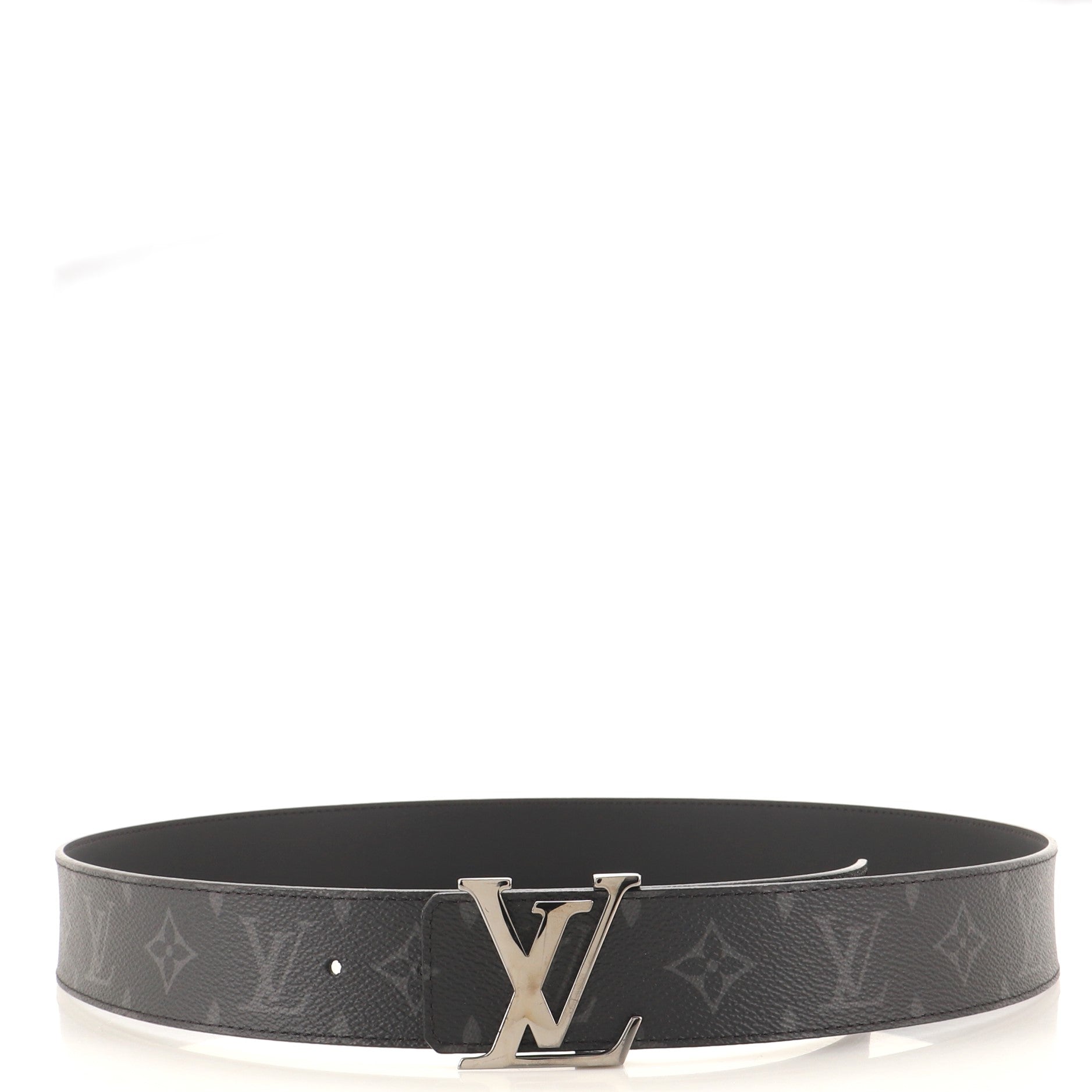 LV Initiales Reversible Belt Monogram Eclipse Canvas Wide 95