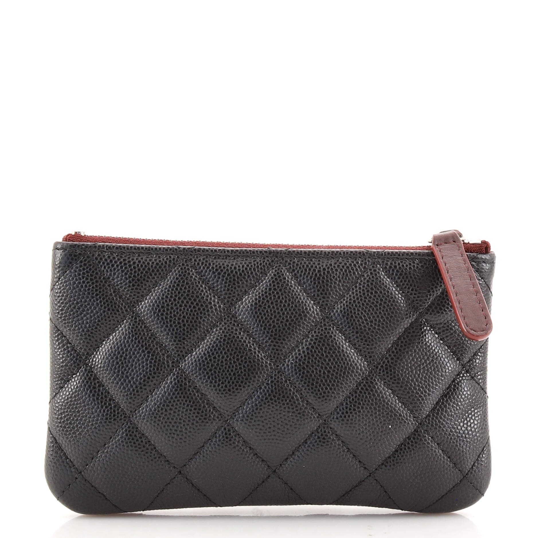 Classic O Case Pouch Quilted Caviar Mini
